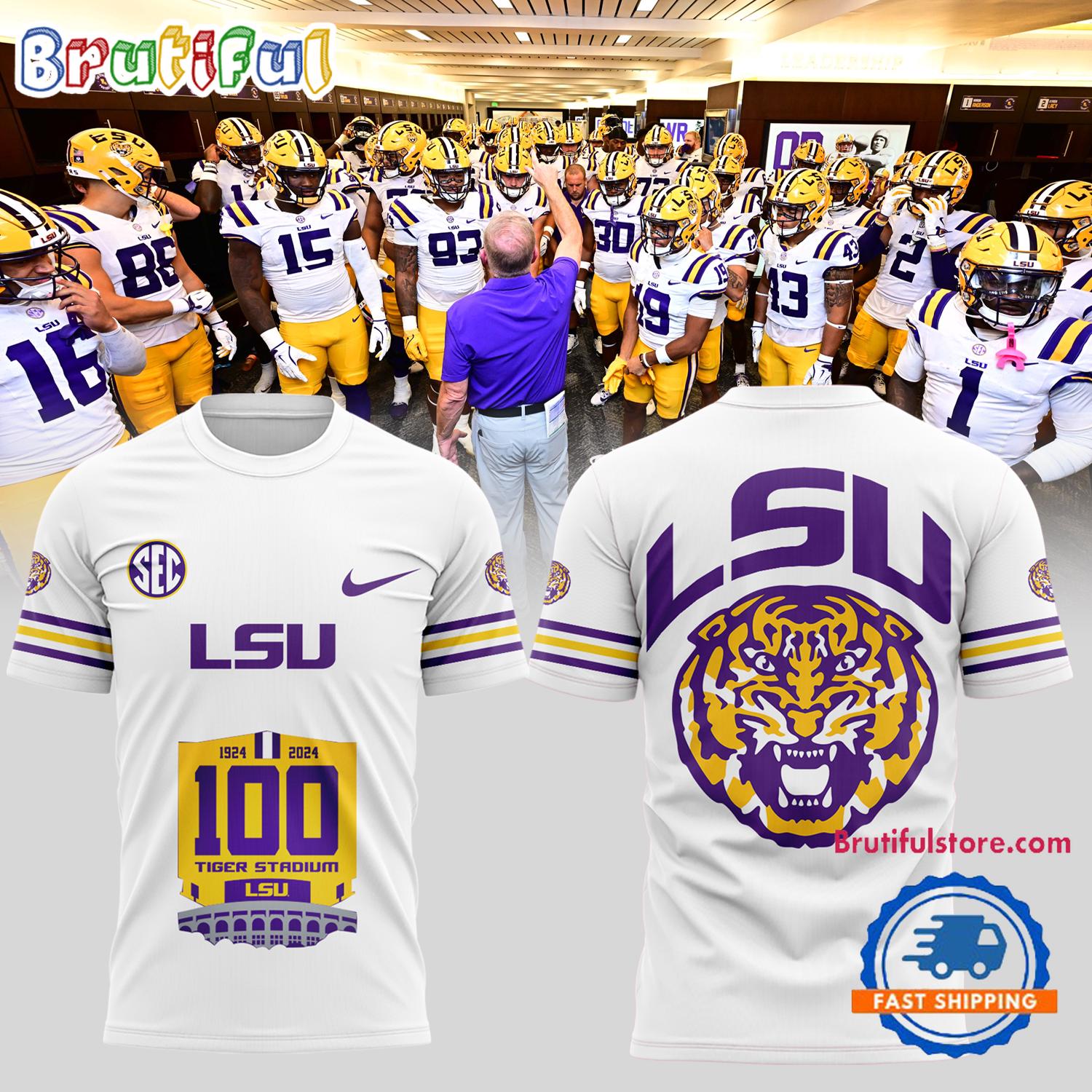 LSU Tigers Football 2024 100th Stadium New T Shirt