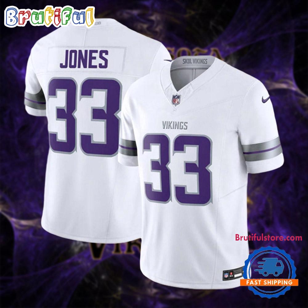 Minnesota Vikings #33 Aaron Jones Winter Warrior Limited Football Jesey, Aaron Jones Winter Warrior Jersey