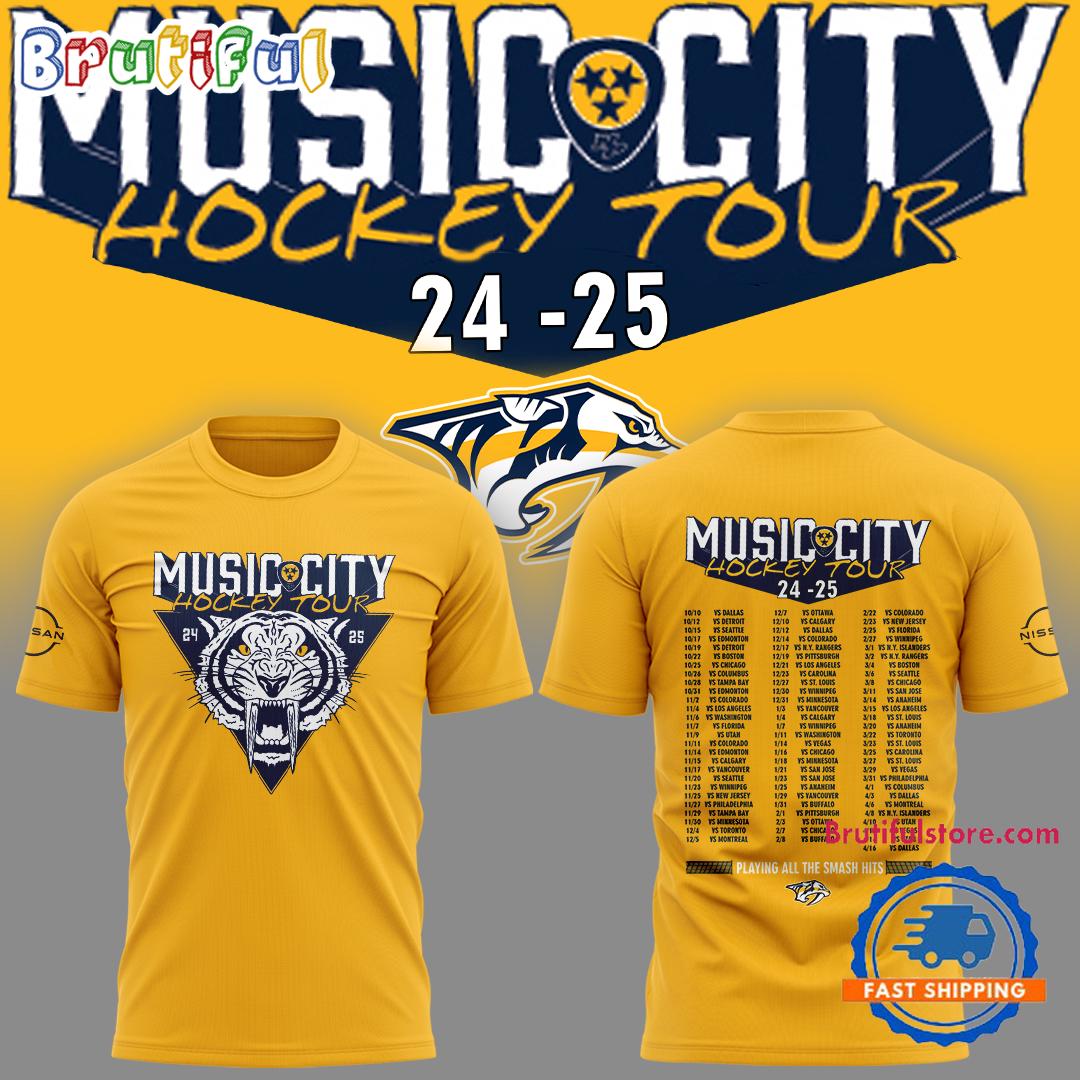 Nashville Predators Music City Hockey T Shirt