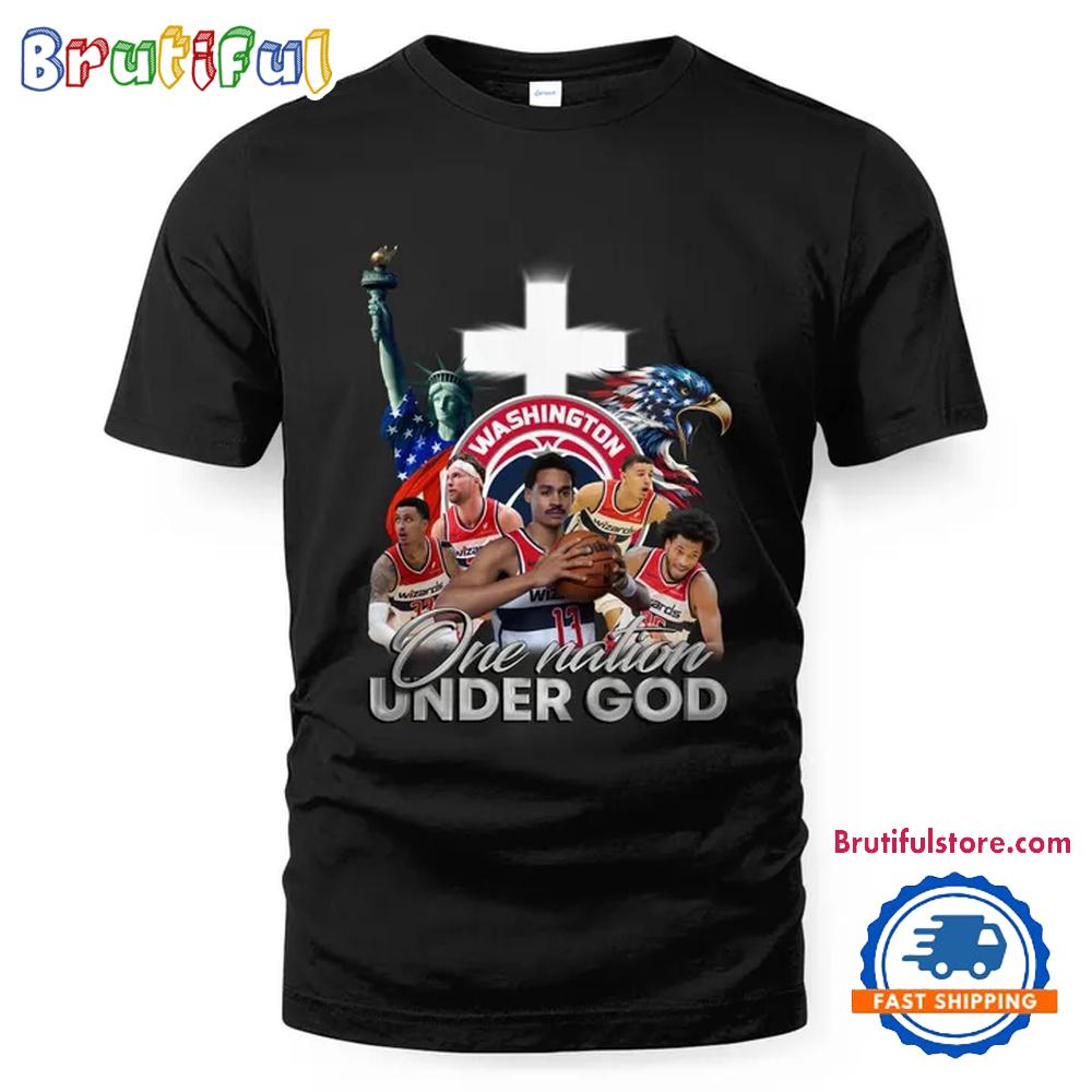 NBA Washington Wizards One Nation Under God Vintage T Shirt