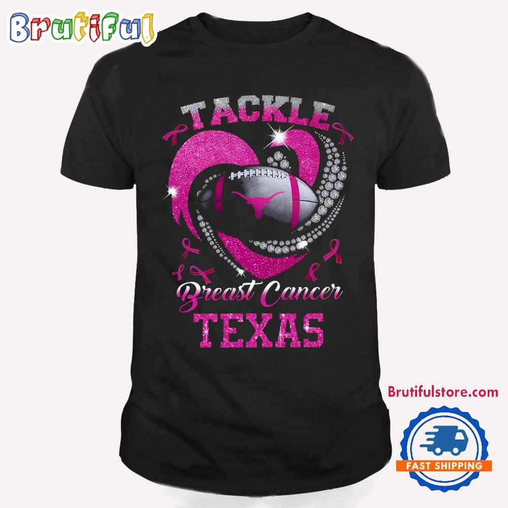 NCAA Texas Longhorns Tackle Breast Cancer 2024 T Shirt