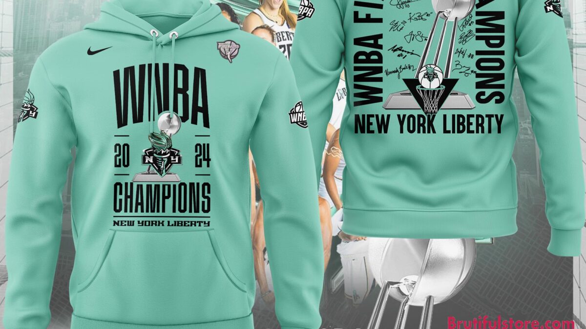 New York Liberty 2024 WNBA Finals Champions 3D Hoodie