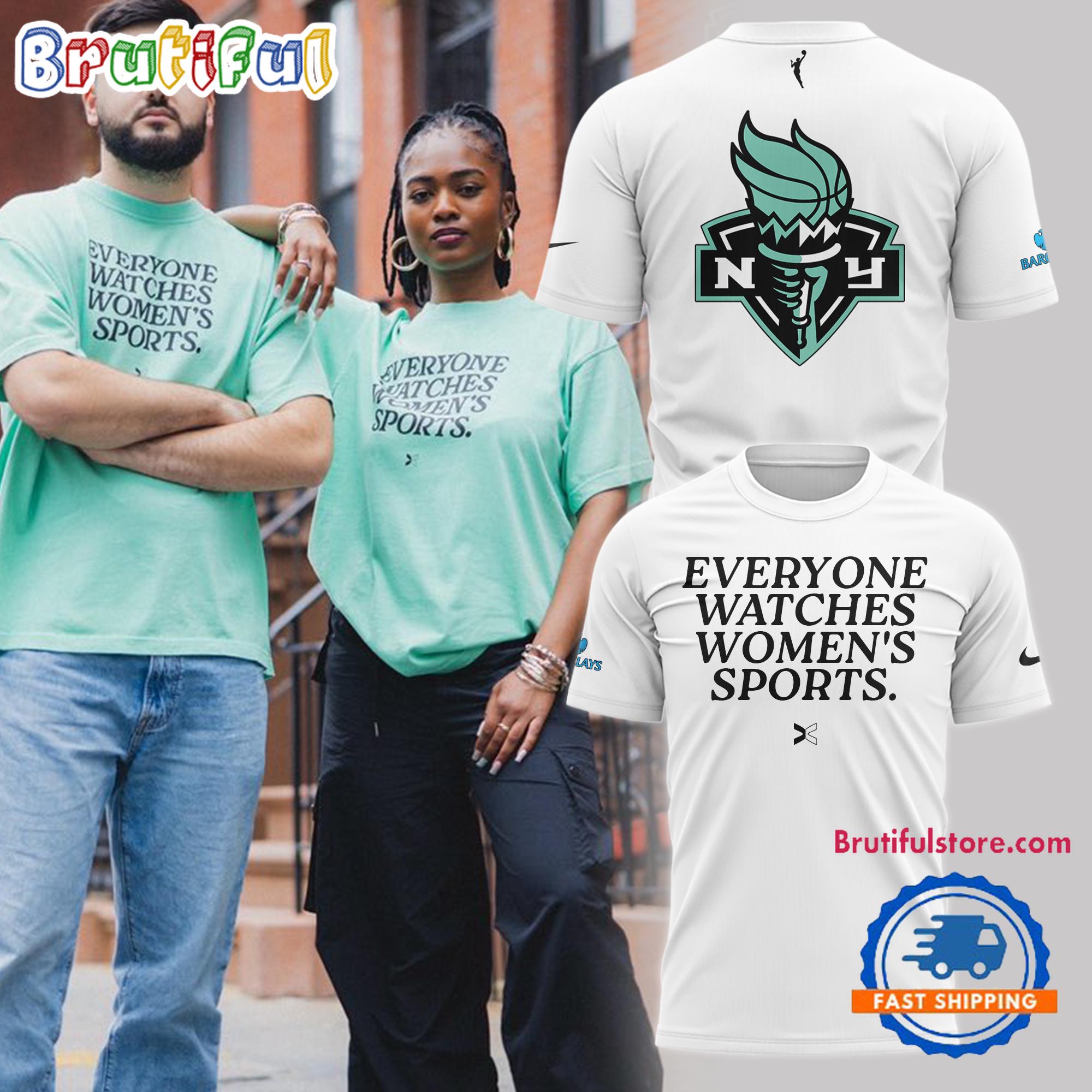 New York Liberty Basketball 2024 Special Her Time To Play White New Shirt