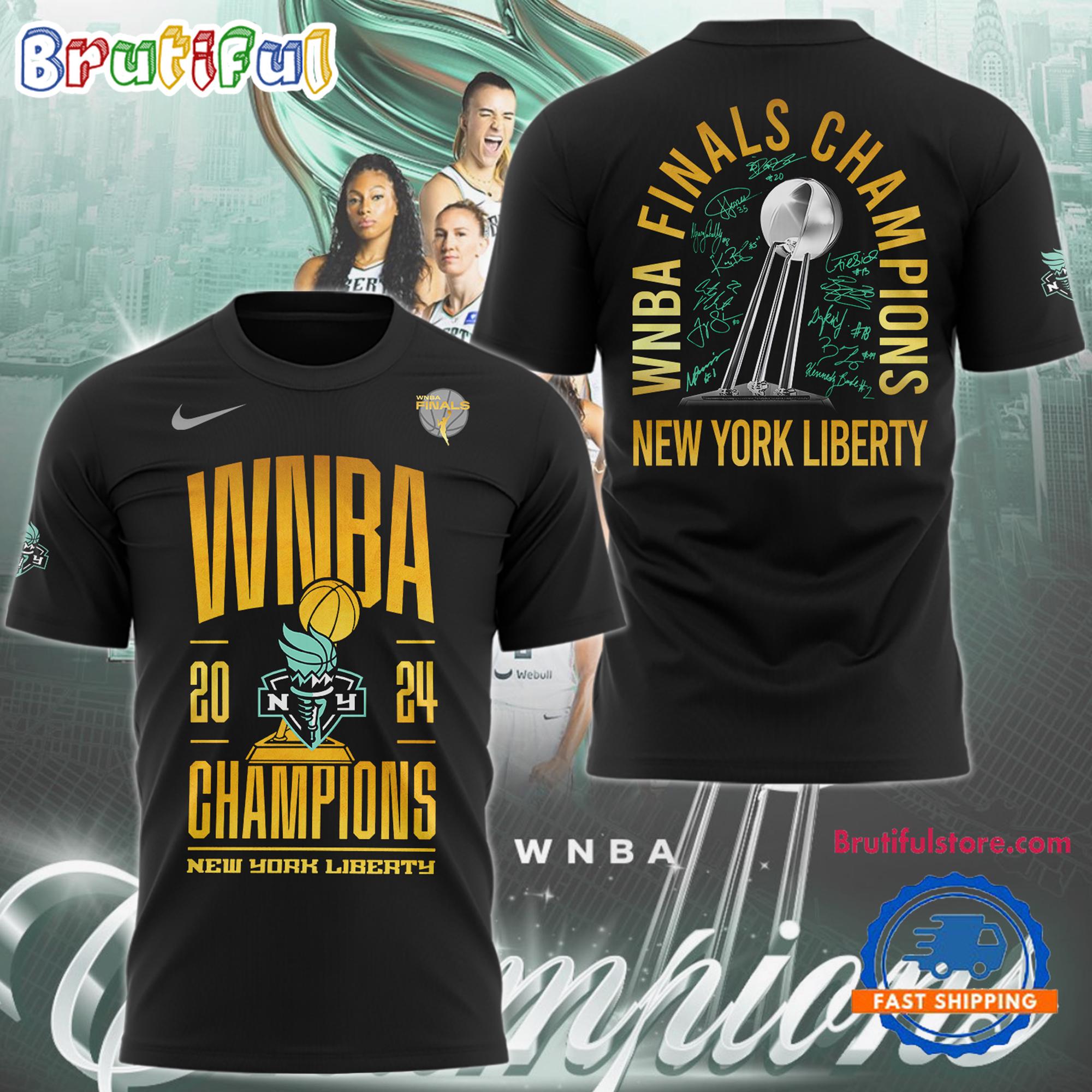 New York Liberty Basketball 2024 WNBA Champions Finals Limited New T Shirt