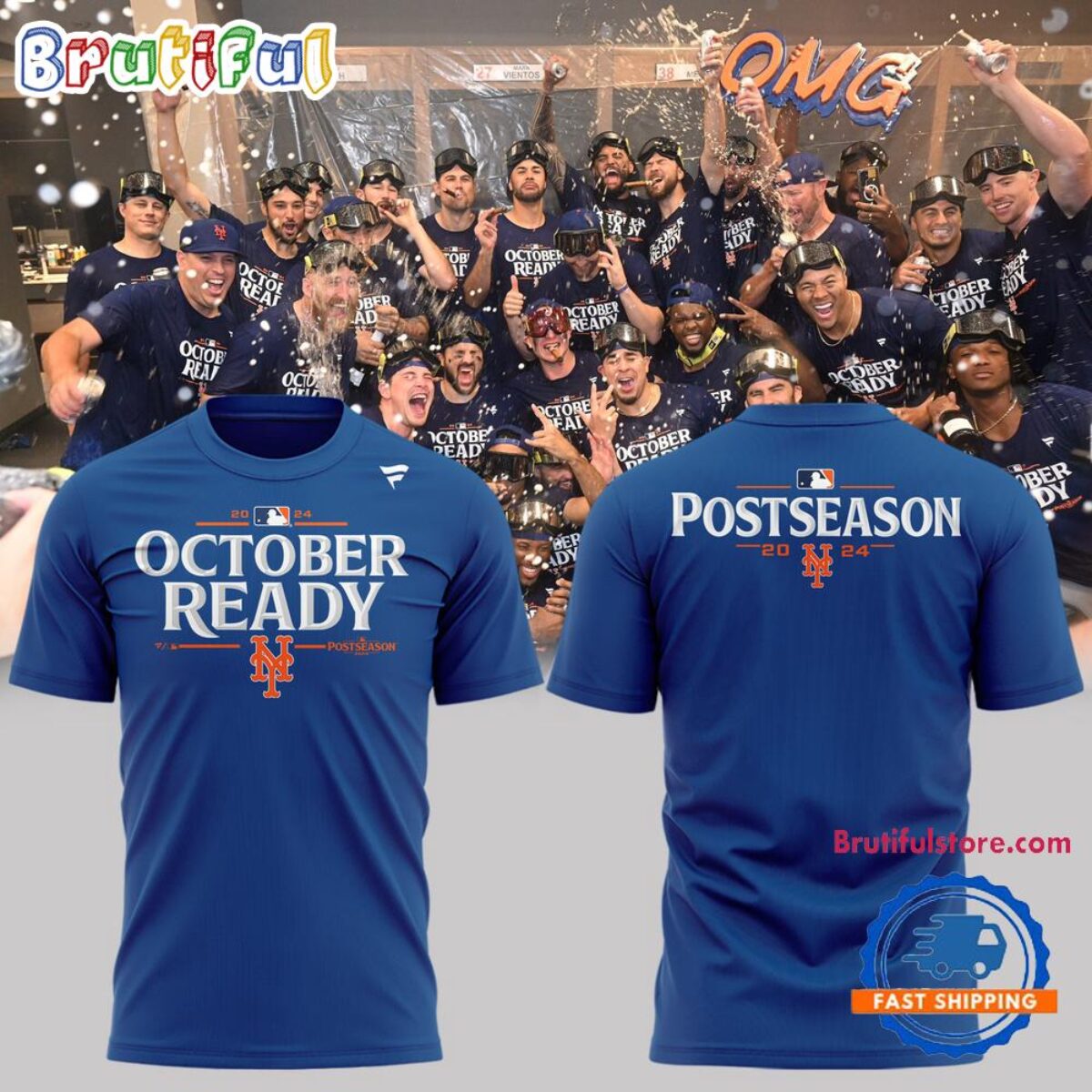 New York Mets Special 2024 MLB Postseason Locker Room T Shirt