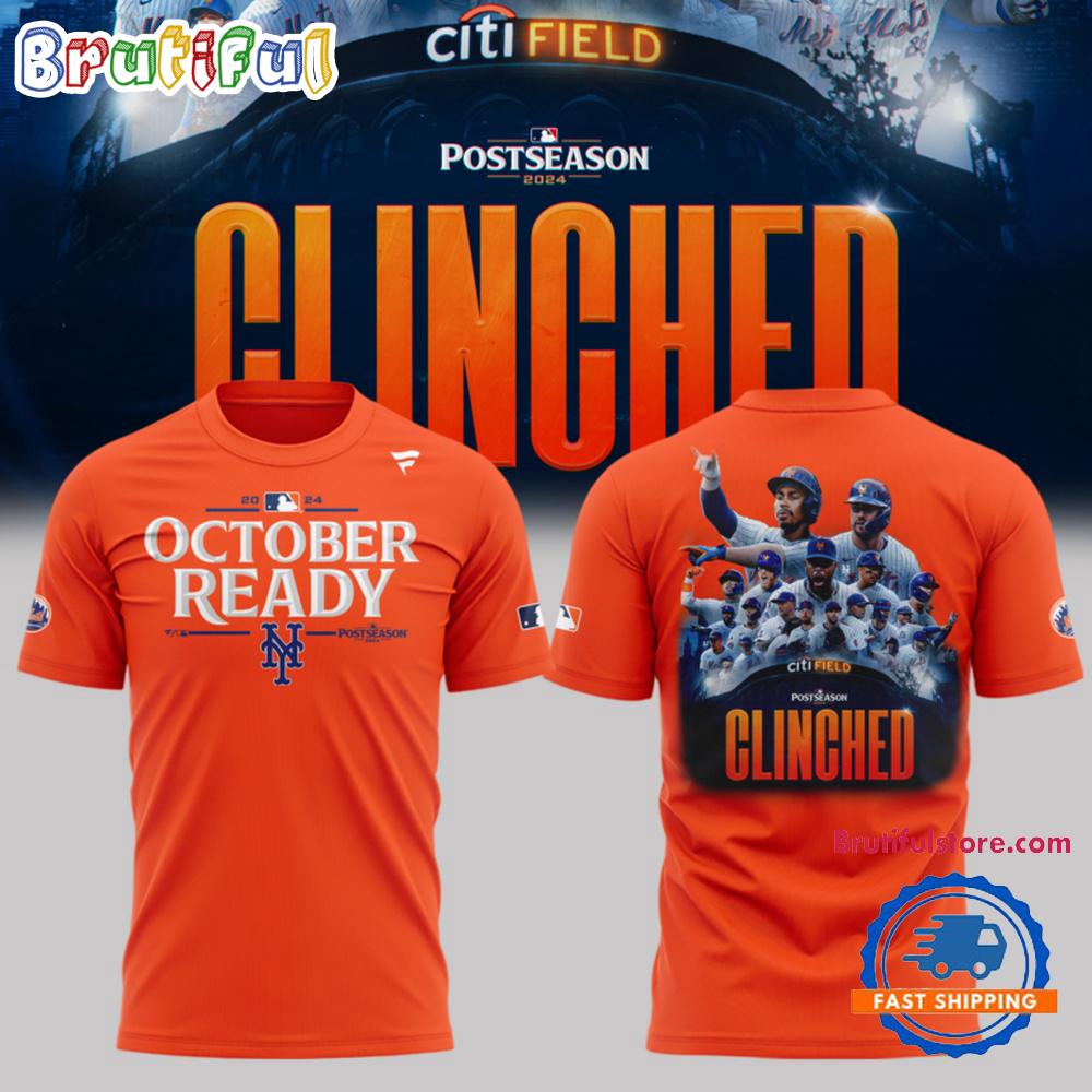 New York Mets Special 2024 MLB Postseason OCTOBER READY OMG 3D Shirt