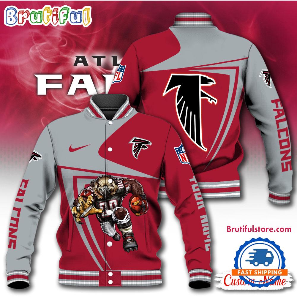 NFL Atlanta Falcons Football Mascot Limited New Design Baseball Jacket