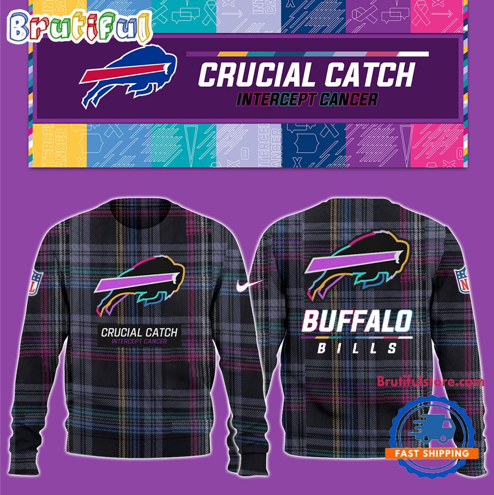 NFL Buffalo Bills Football Crucial Catch Intercept Cancer Design New Unisex Sweatshirt, Hoodie, TShirt