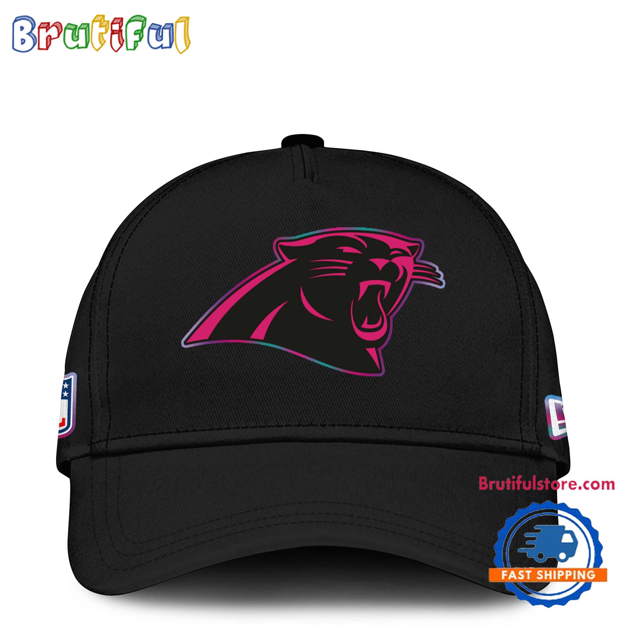 NFL Carolina Panthers Crucial Catch Pink Breast Cancer Awareness New Football Cap Hats