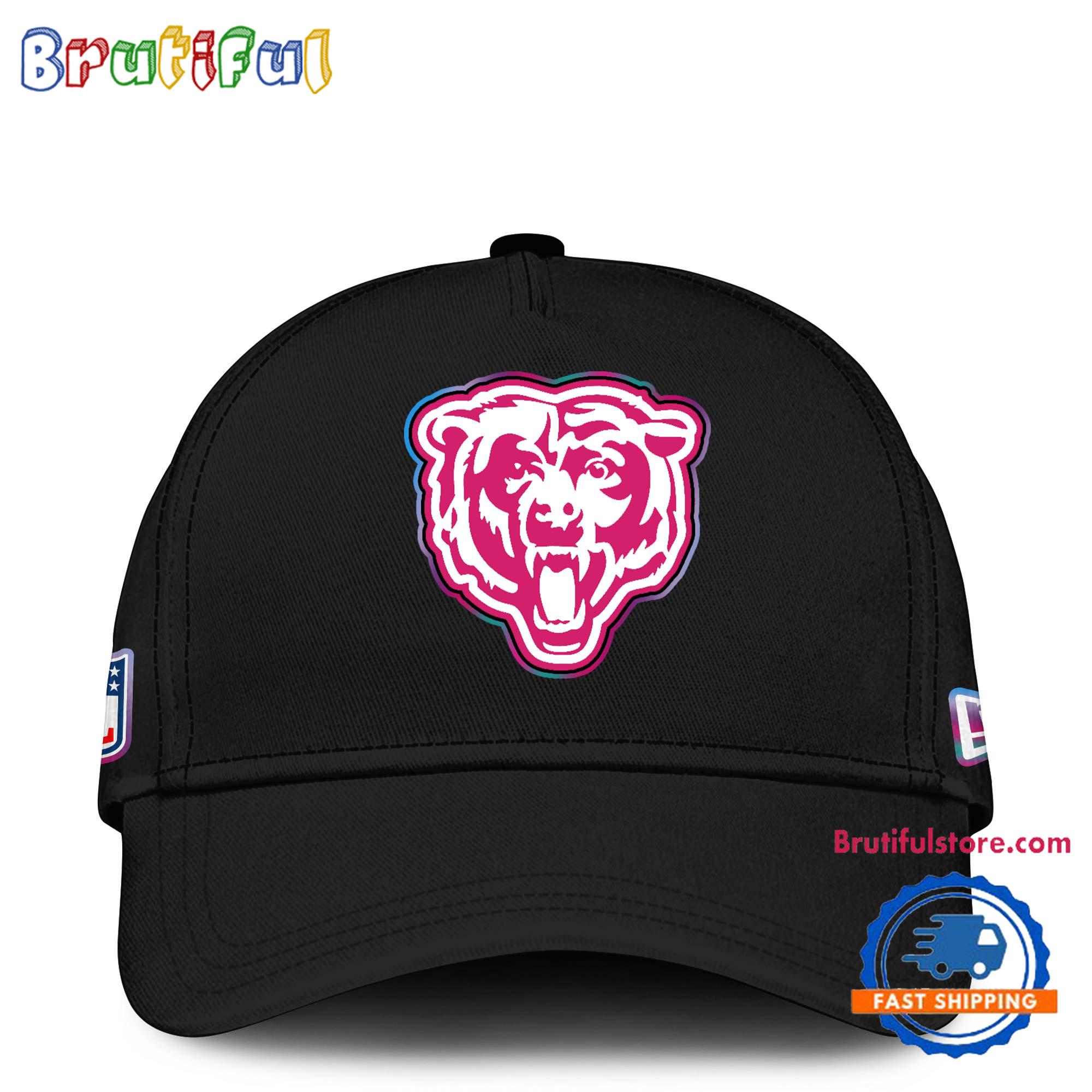 NFL Chicago Bears Crucial Catch Pink Breast Cancer Awareness New Football Cap Hats