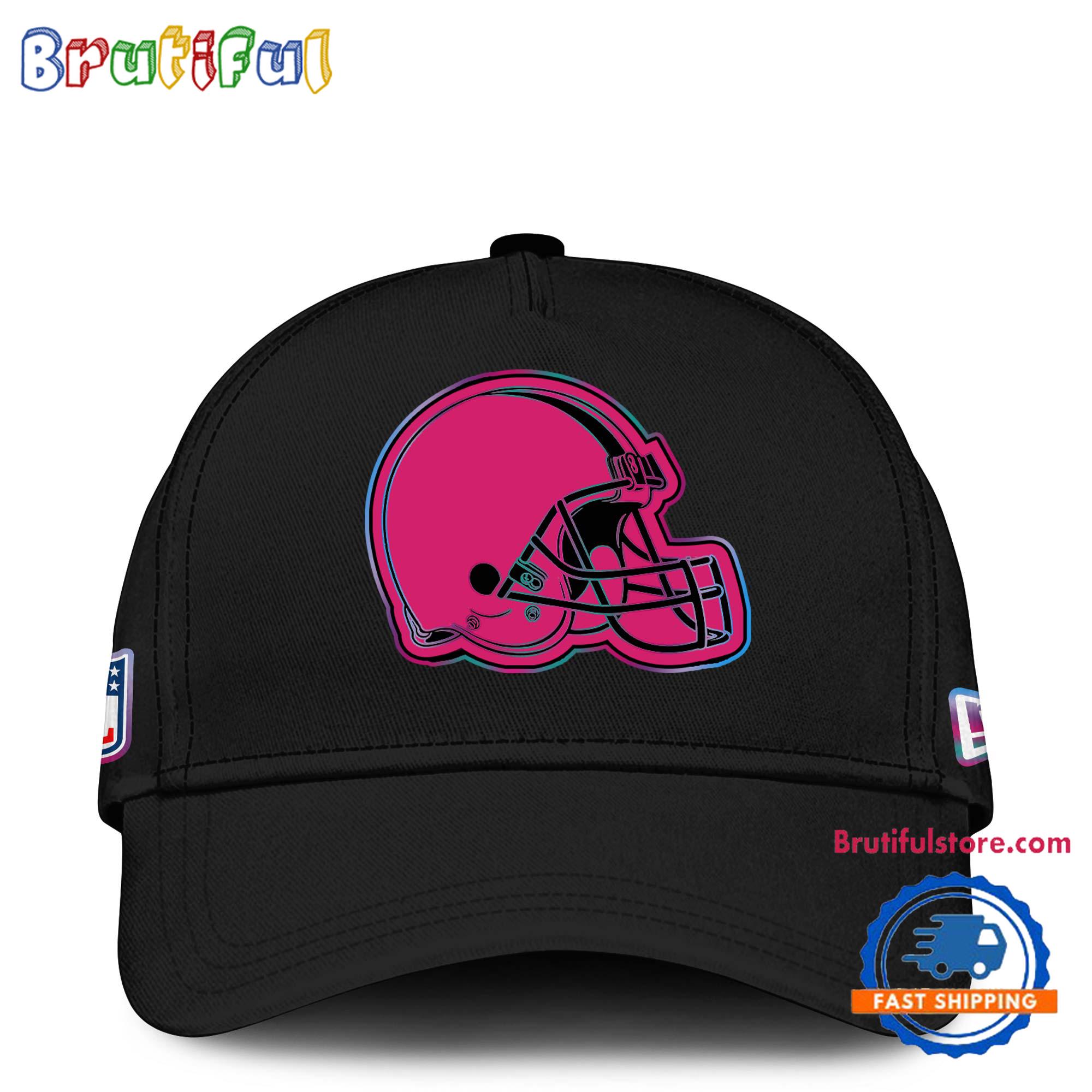NFL Cleveland Browns Crucial Catch Pink Breast Cancer Awareness New Football Cap Hats