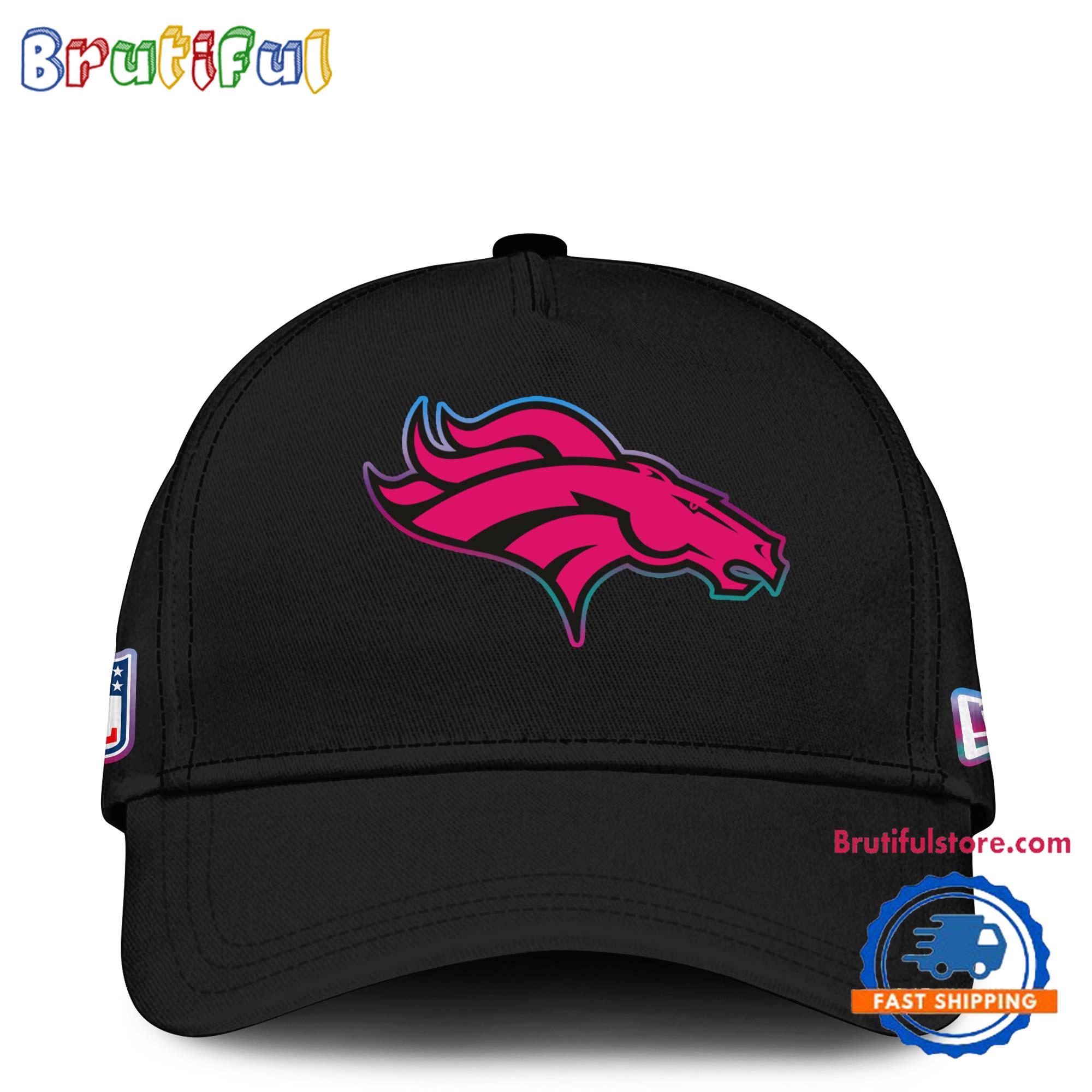 NFL Denver Broncos Crucial Catch Pink Breast Cancer Awareness New Football Cap Hats