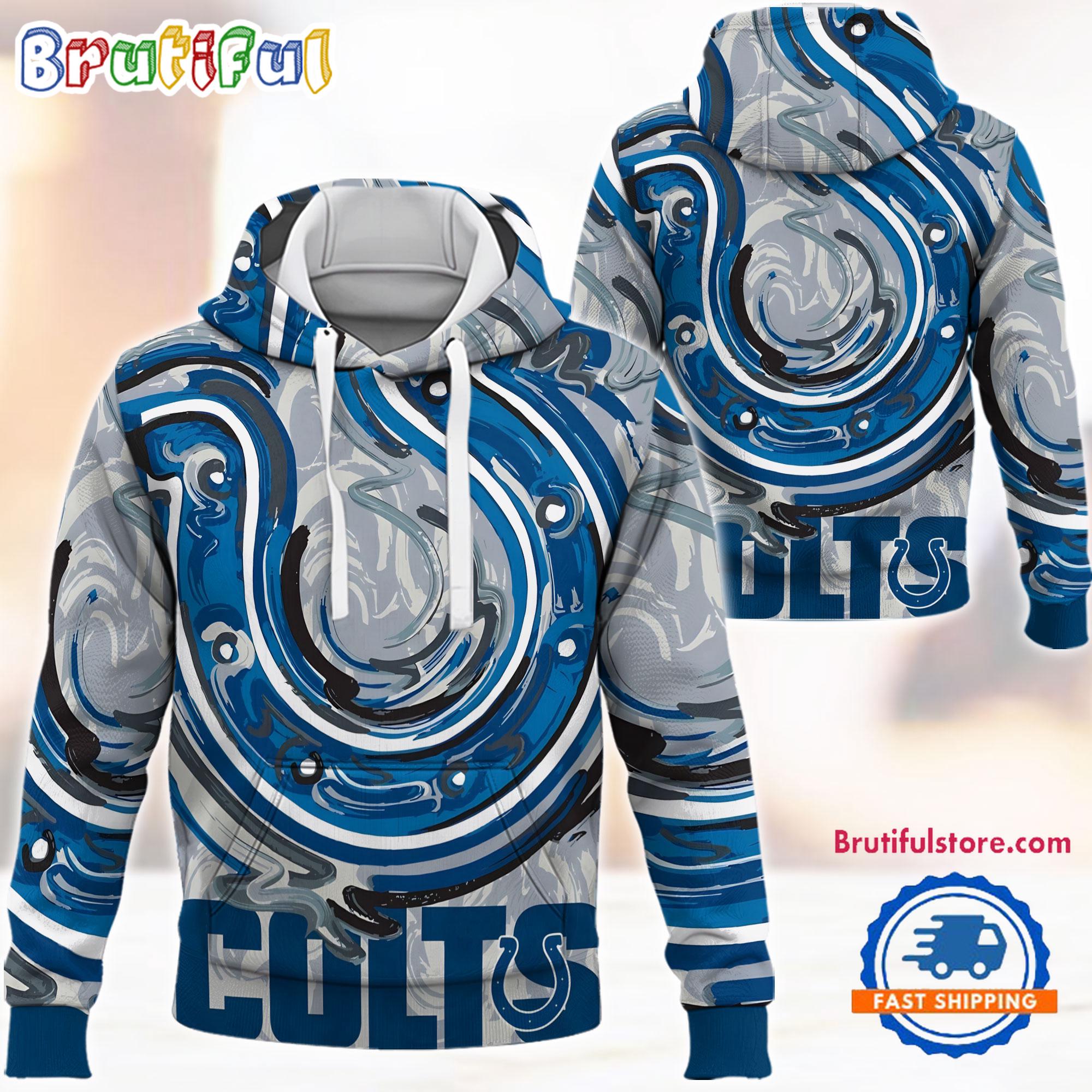 NFL Indianapolis Colts Football Team 2024 Season Art Print New Hoodie, T Shirt, Sweatshirt