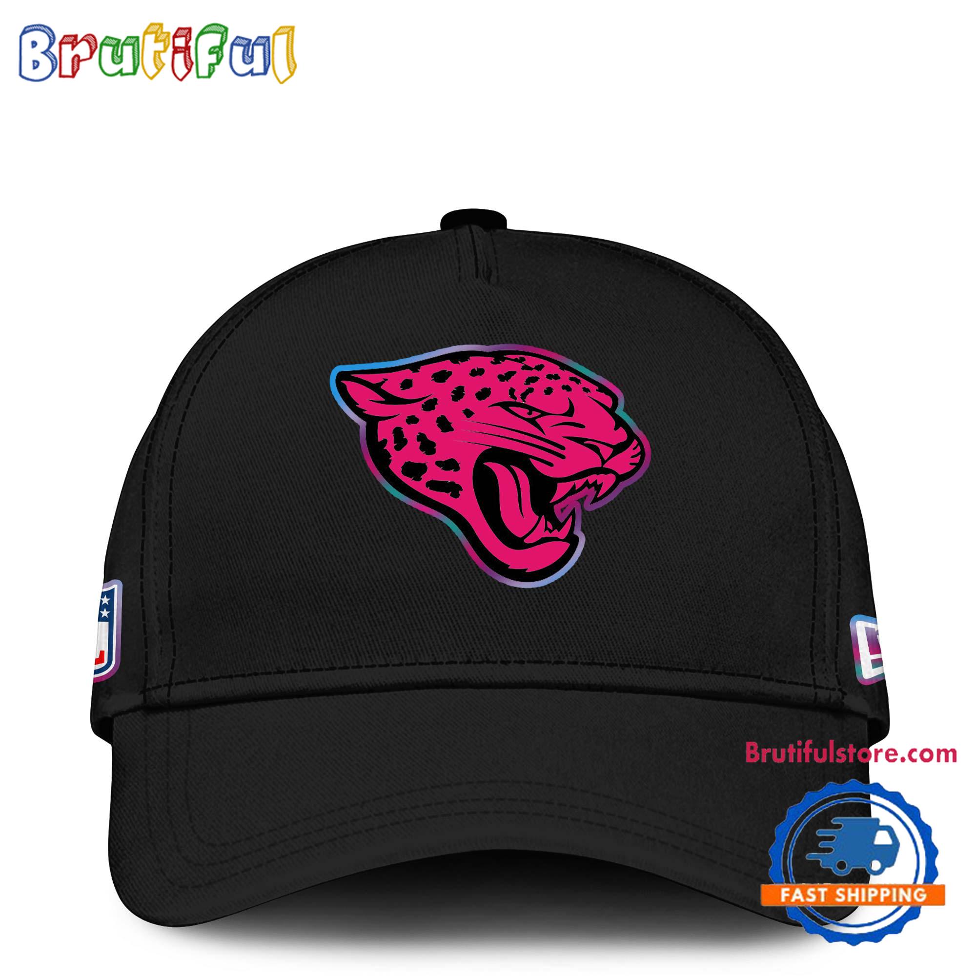 NFL Jacksonville Jaguars Crucial Catch Pink Breast Cancer Awareness New Football Cap Hats