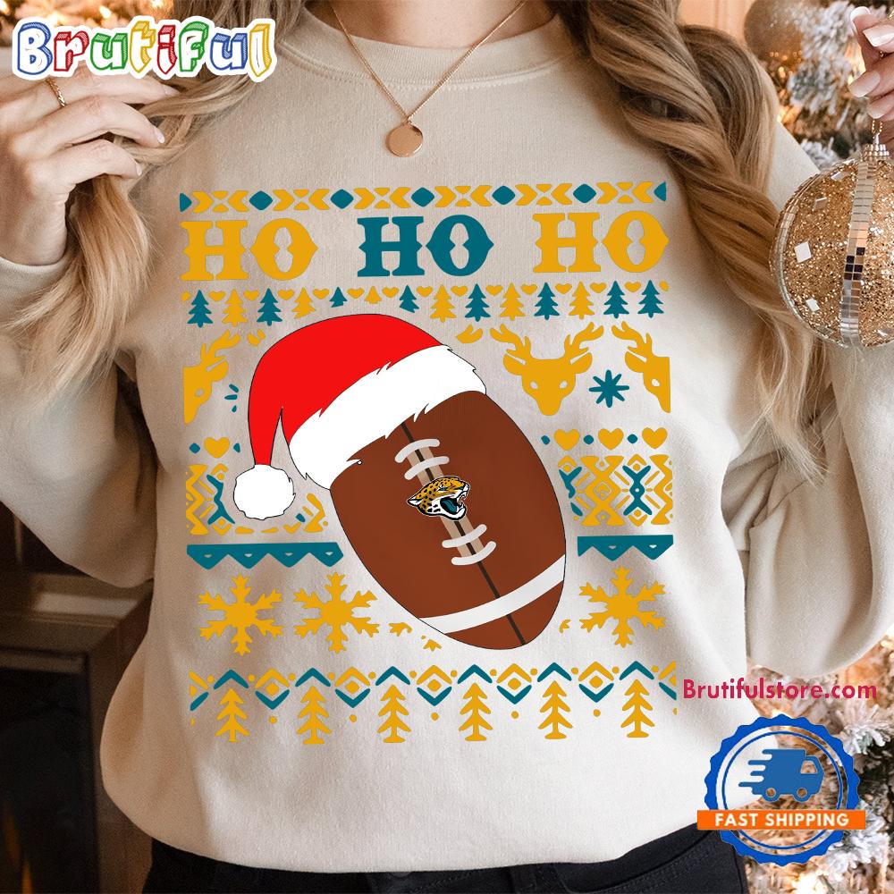 NFL Jacksonville Jaguars Football Santa Claus Hohoho Christmas Pattern Sweatshirt