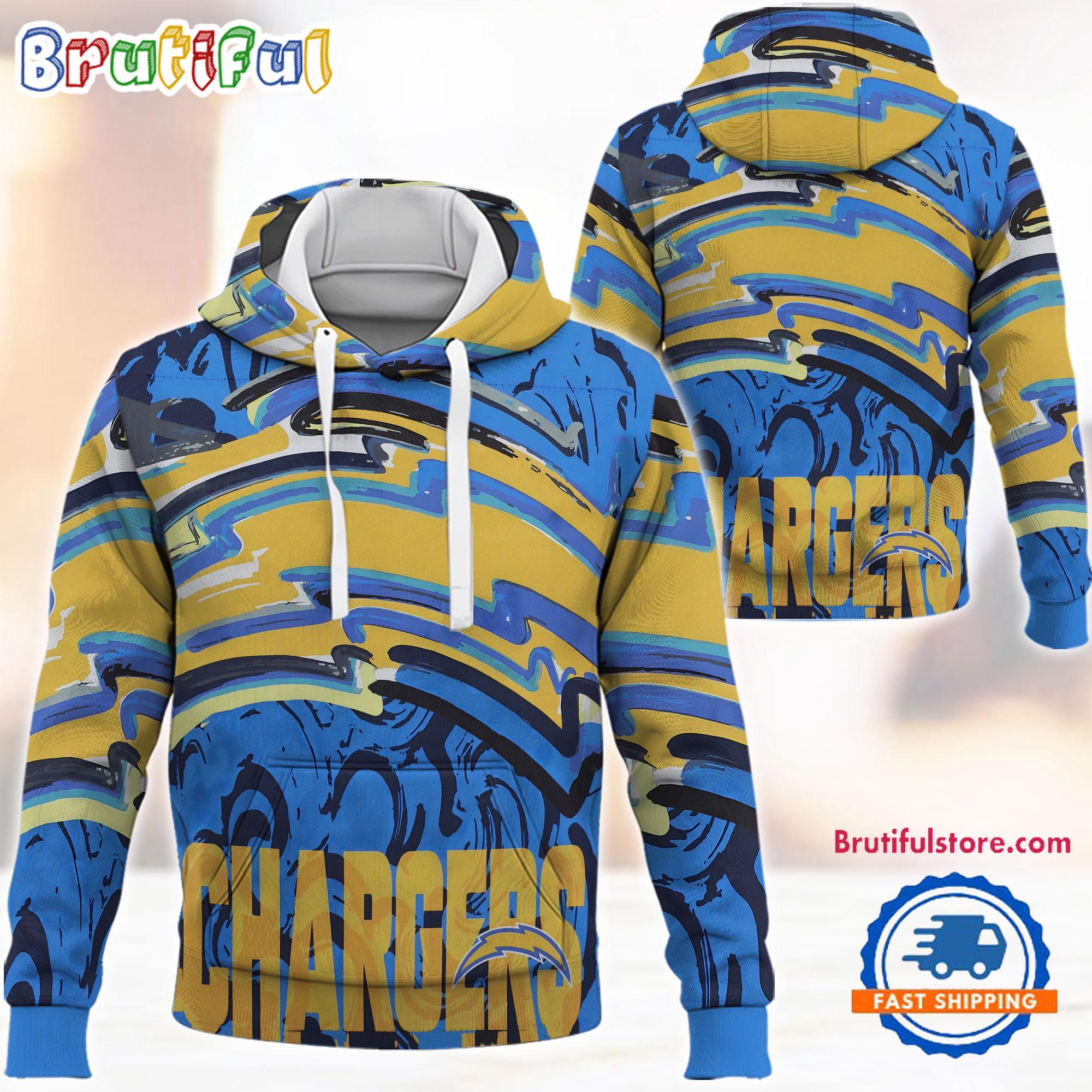 NFL Los Angeles Chargers Football Team 2024 Season Art Print New Hoodie, T Shirt, Sweatshirt
