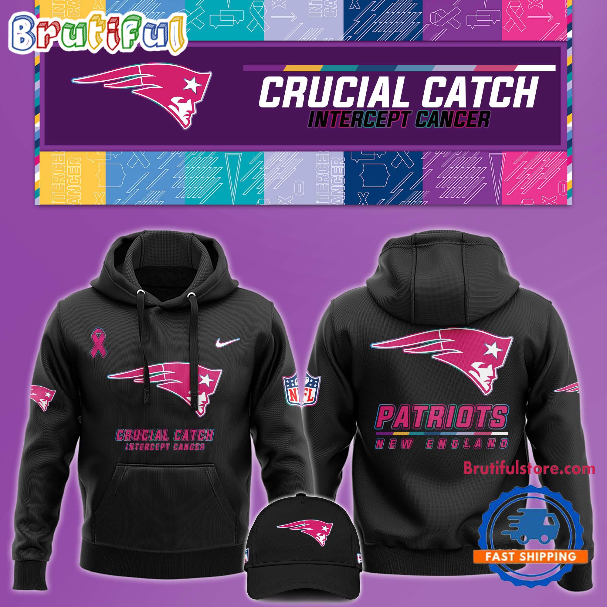 NFL New England Patriots Crucial Catch Pink Breast Cancer Awareness New Unisex Hoodie, Sweatshirt, T Shirt