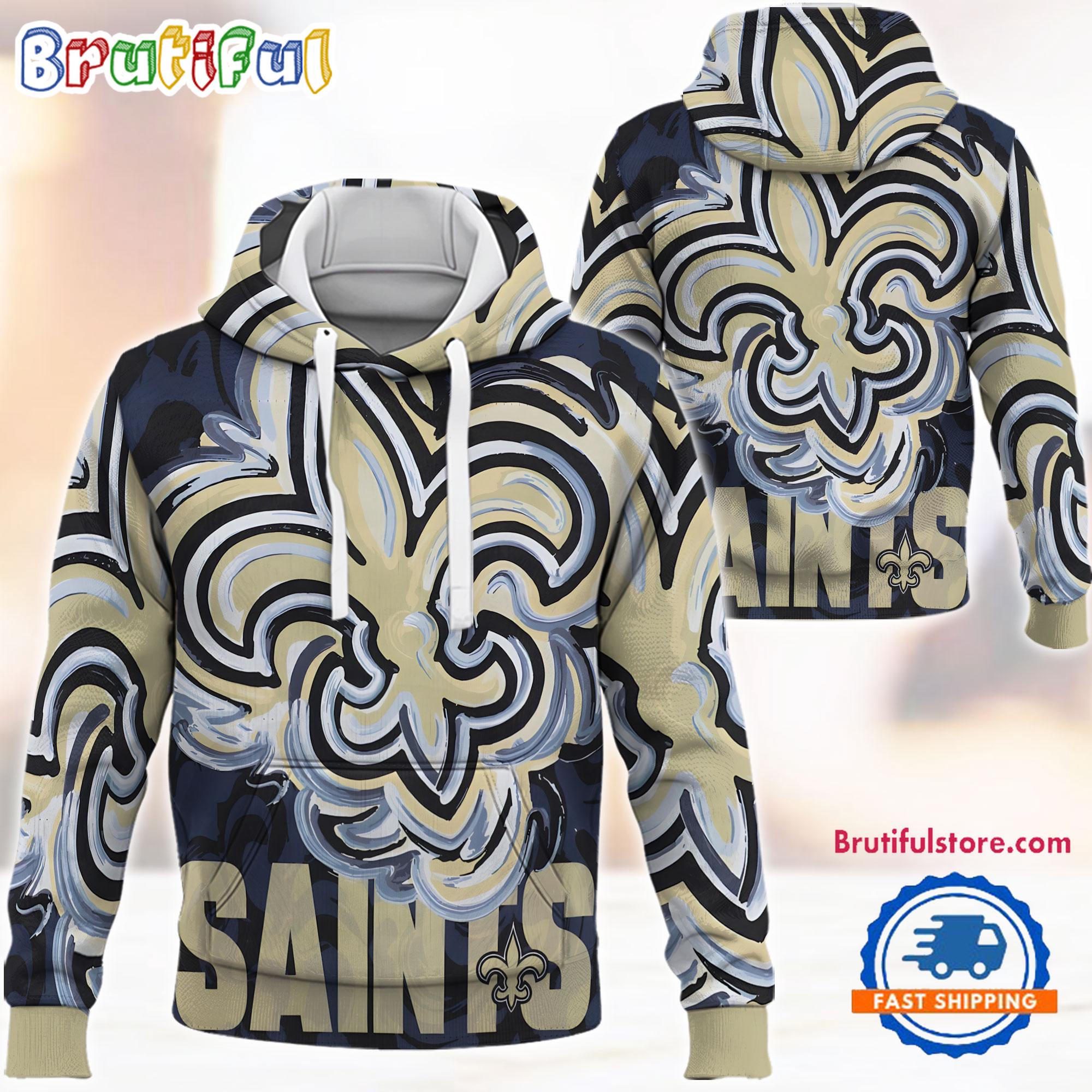 NFL New Orleans Saints Football Team 2024 Season Art Print New Hoodie, T Shirt, Sweatshirt