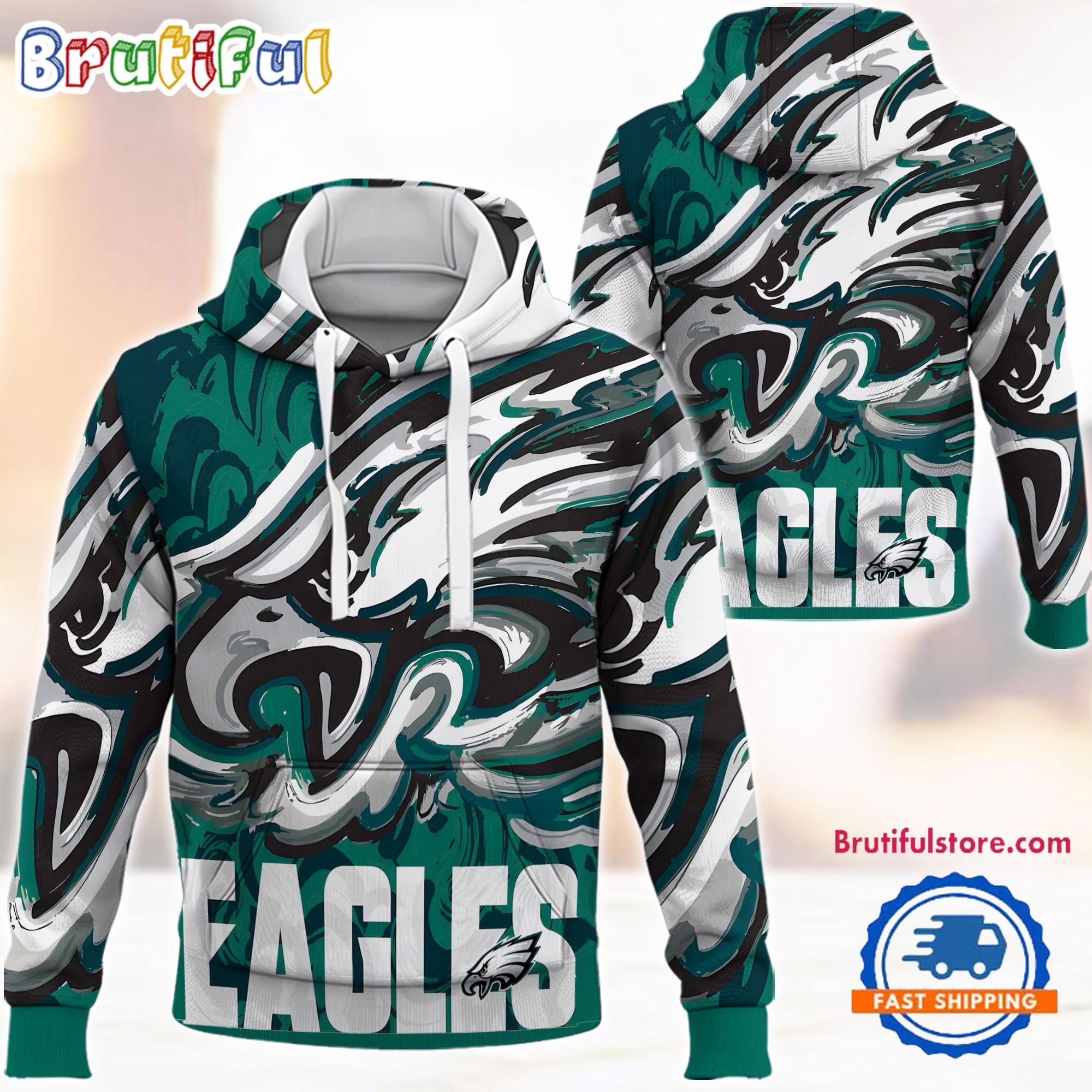 NFL Philadelphia Eagles Football Team 2024 Season Art Print New Hoodie, T Shirt, Sweatshirt