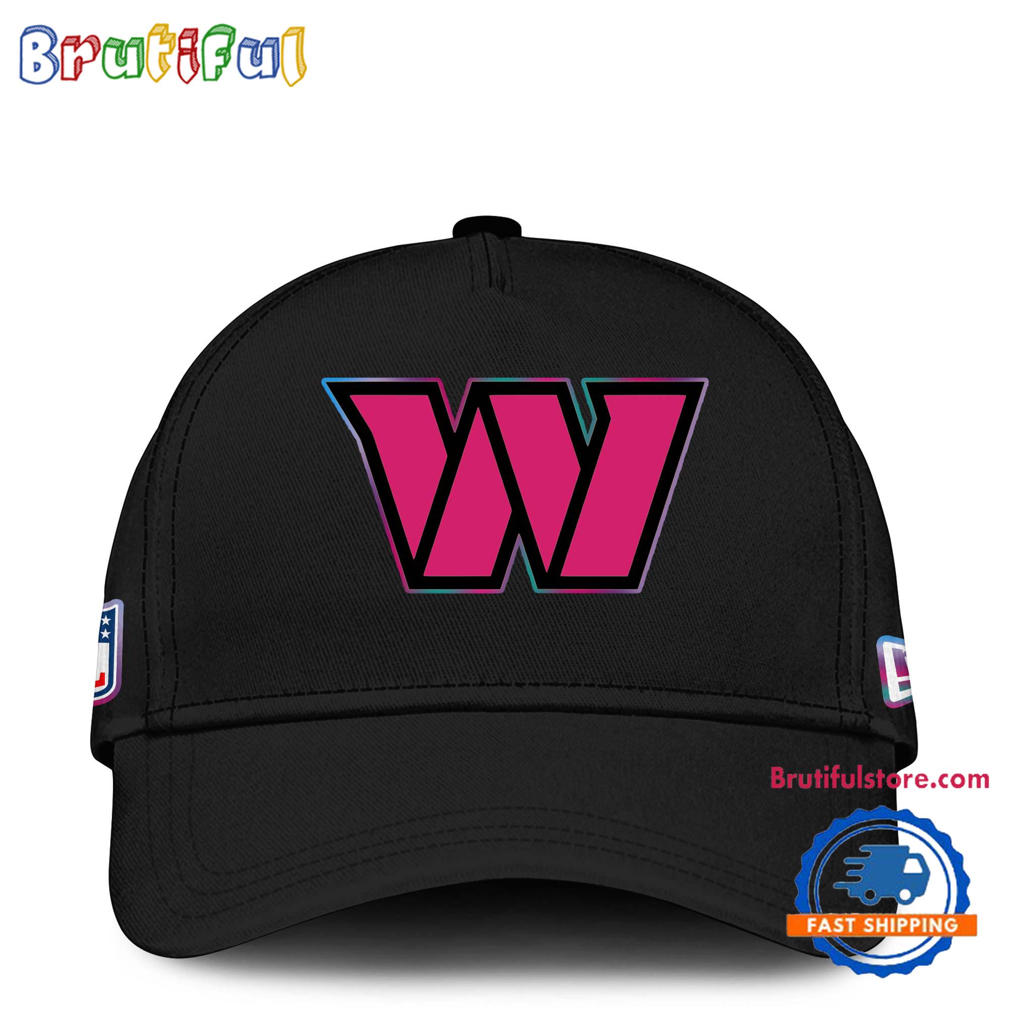 NFL Washington Commanders Crucial Catch Pink Breast Cancer Awareness New Football Cap Hats