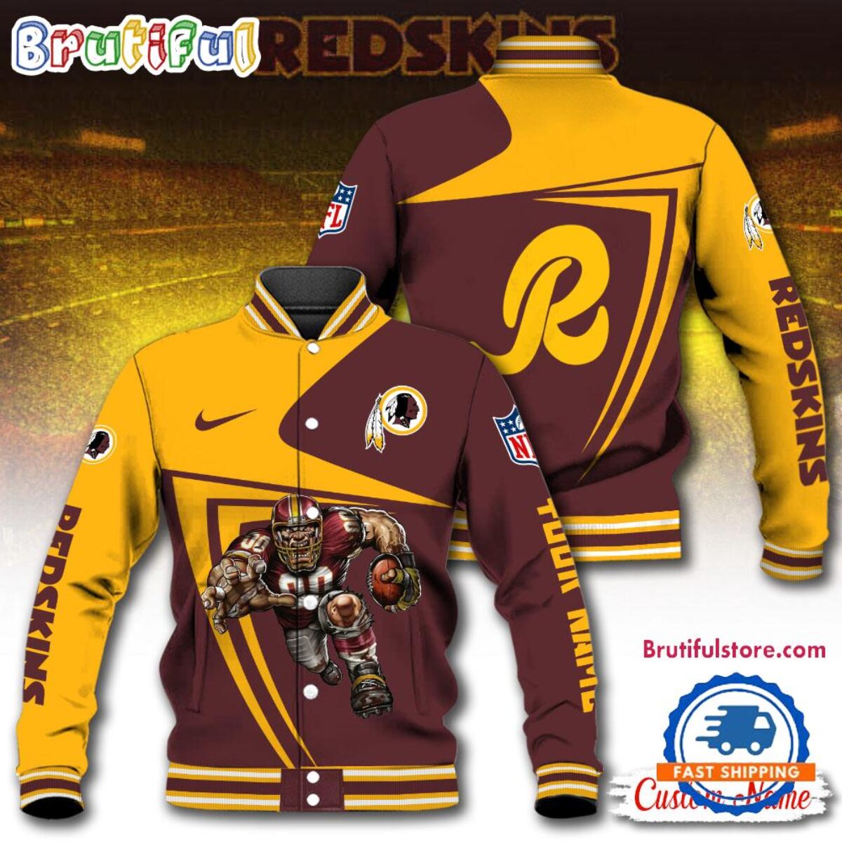 Washington Redskins Golden Bear ジャケット Washington Redskins Golden Bear ジャケット Washington
