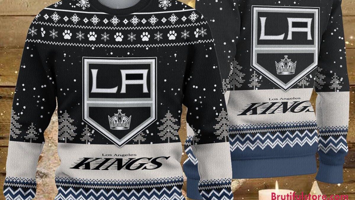 NHL Los Angeles Kings Hockey Team Design New Ugly Christmas Sweater