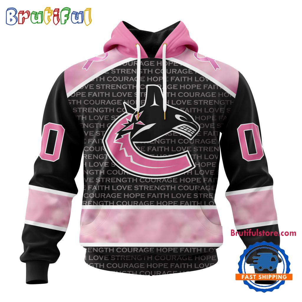 NHL Vancouver Canucks Special Pink Fight Breast Cancer Art Hoodie, T Shirt, Sweatshirt
