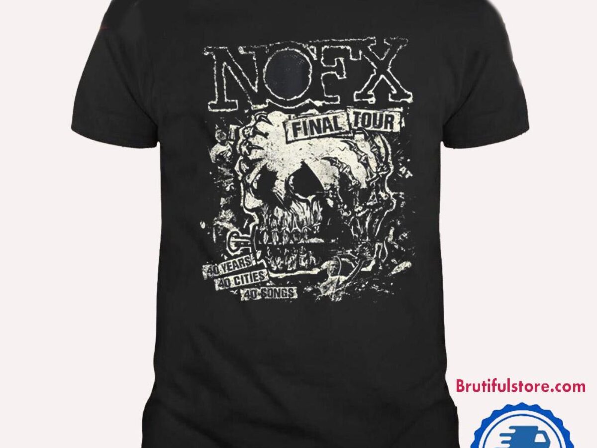 NOFX Final Tour Skull 2024 T Shirt