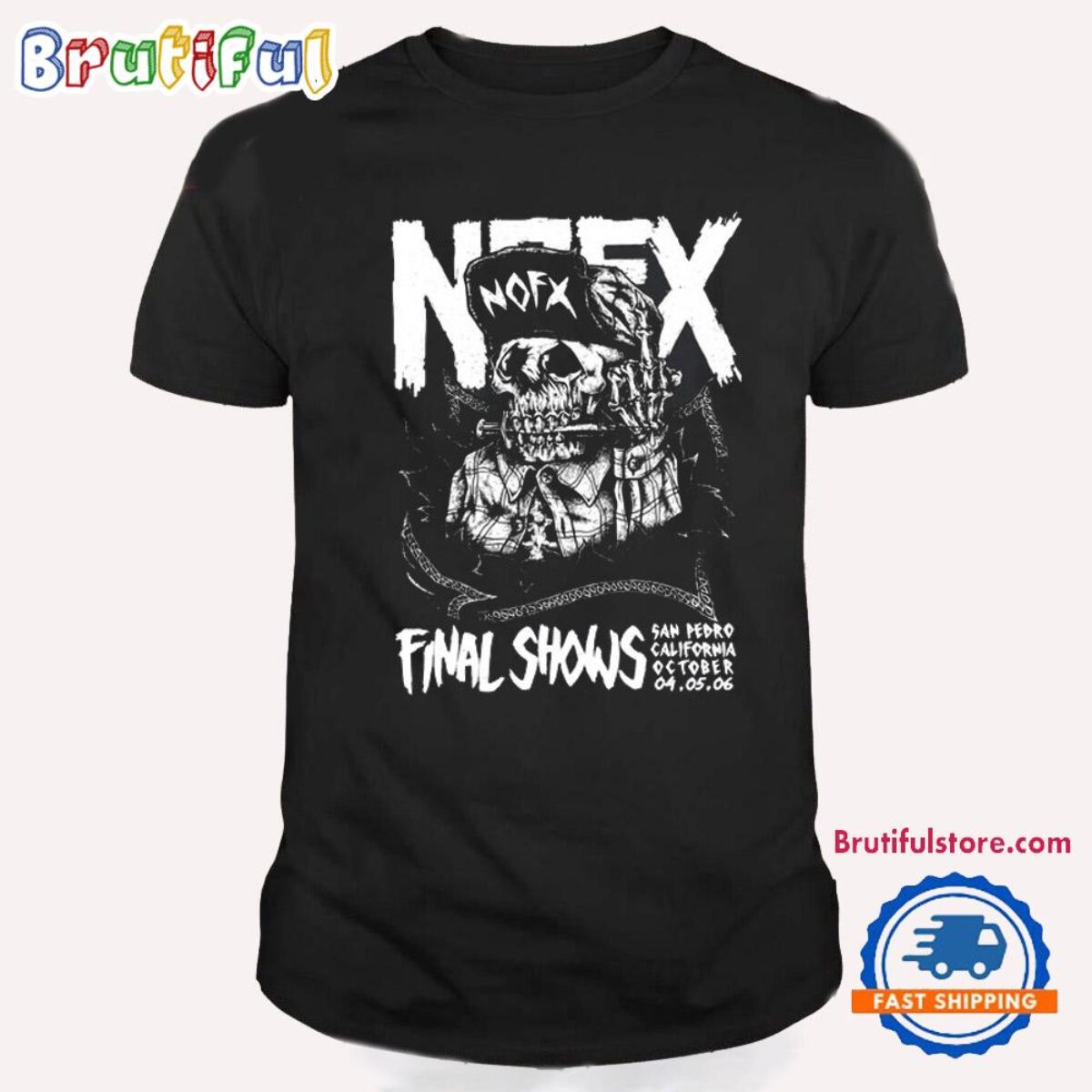 Nofx Los Angeles San Pedro CA Final Tour 2024 T Shirt