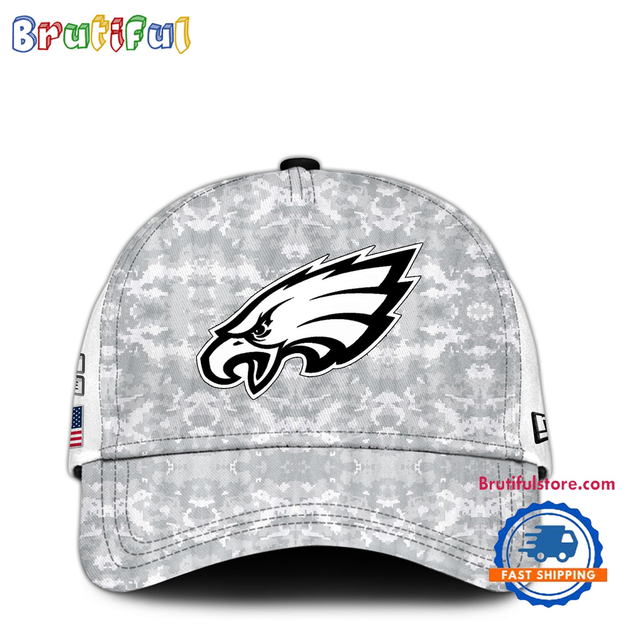 Philadelphia Eagles Camo 2024 Salute to Service Club Veterans Limited Baseball Cap