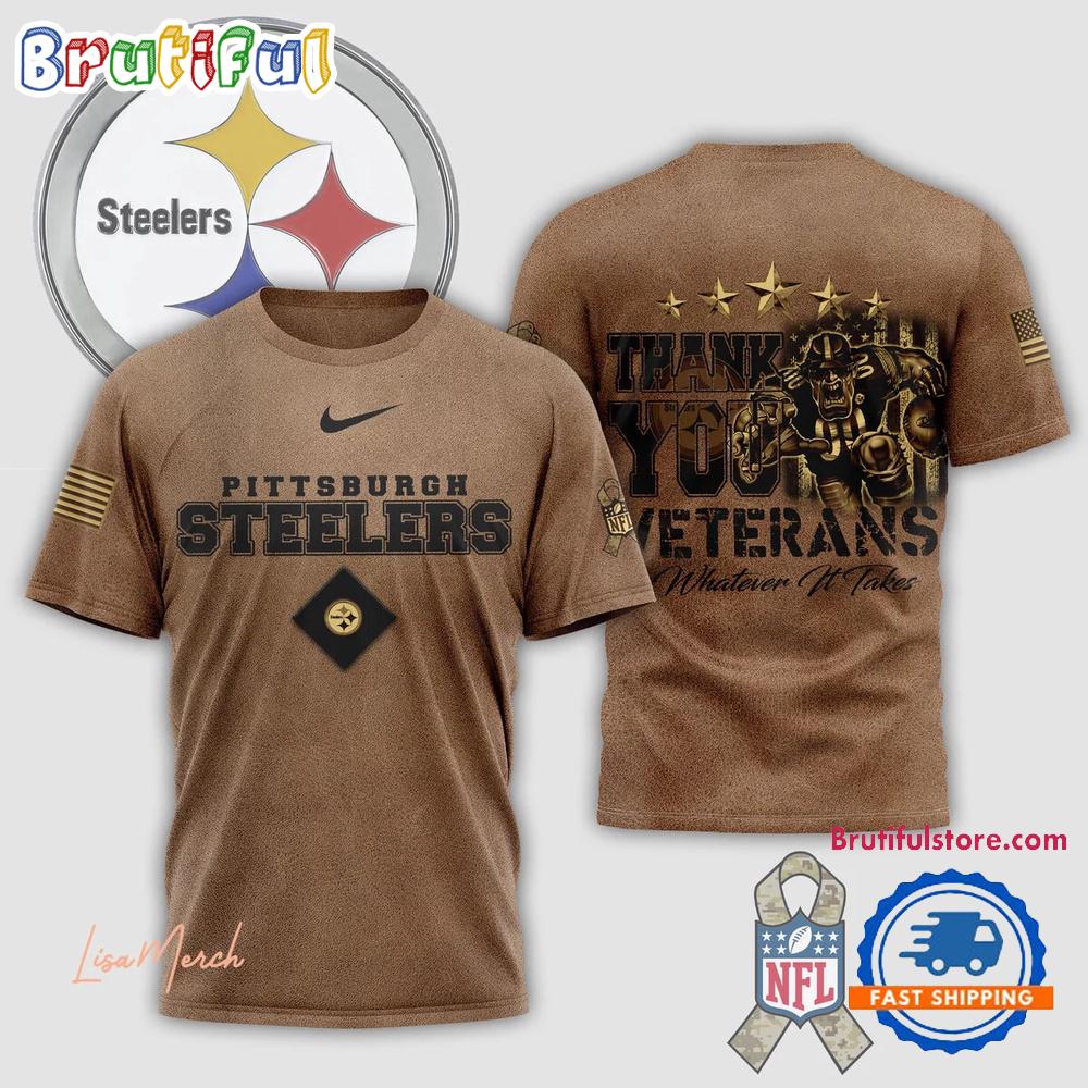 Pittsburgh Steelers Thank You Veterans Whatever It Takes T Shirt