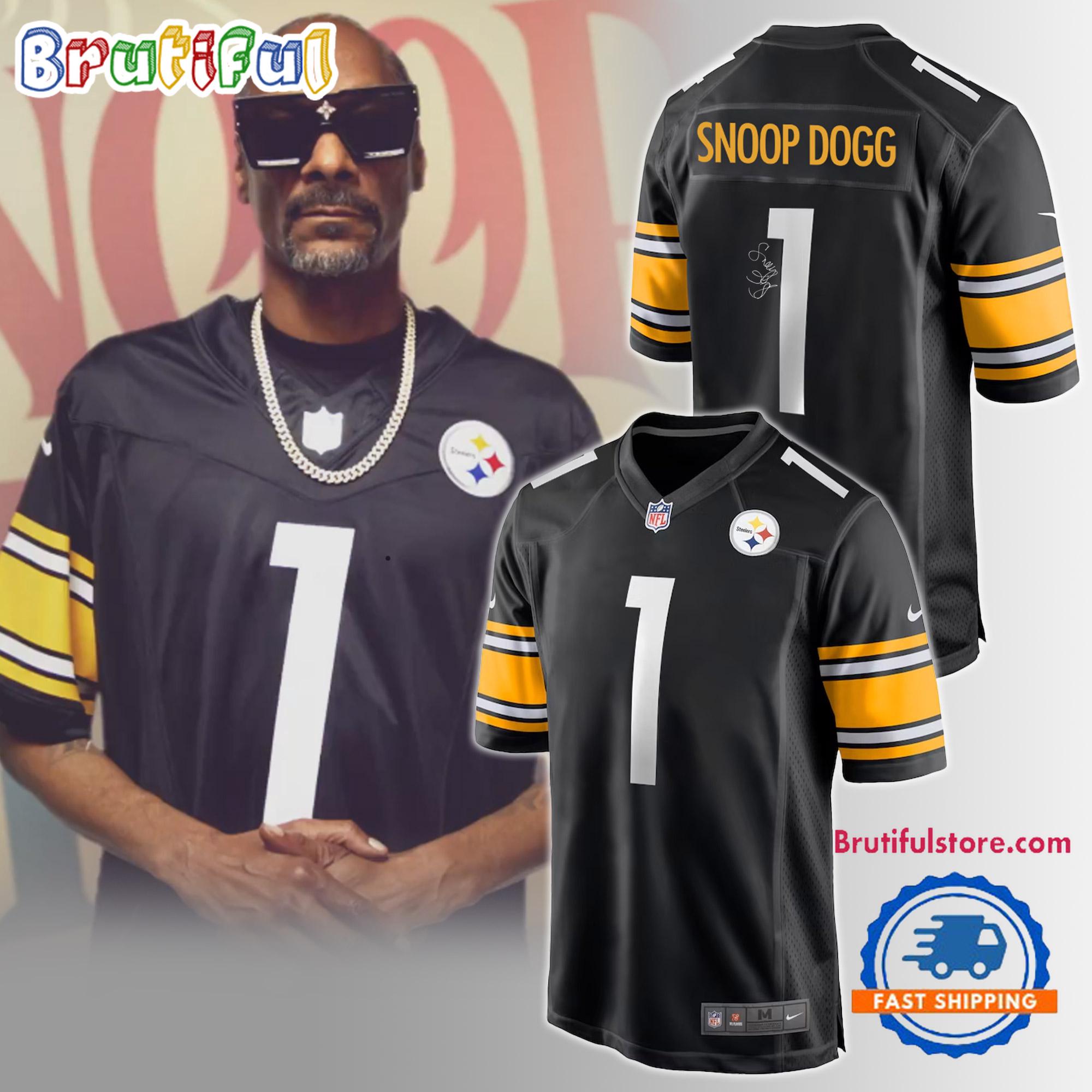 Pittsburgh Steelers x Snoop Dog Signature Football Jersey Shirt
