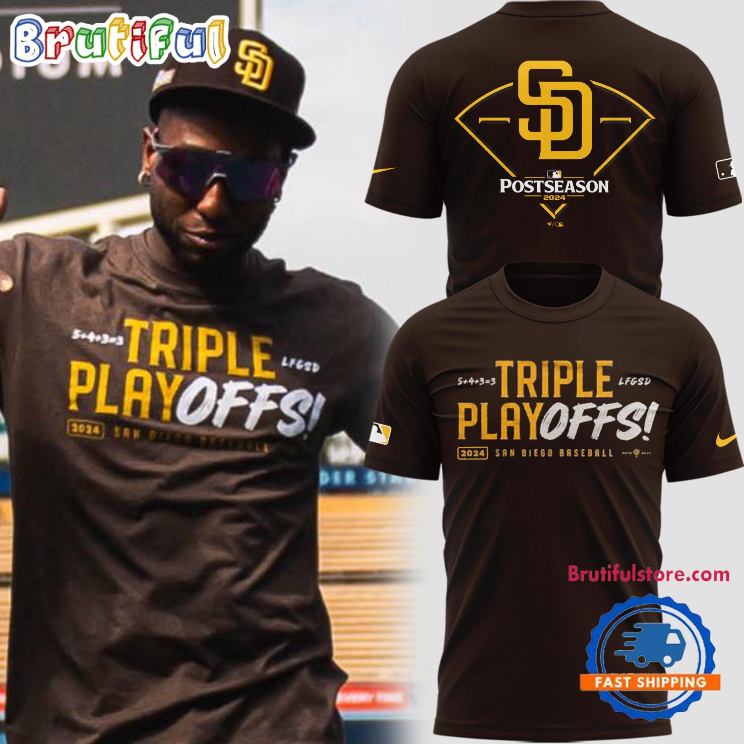 San Diego Padres Triple Play Offs 2024 T Shirt