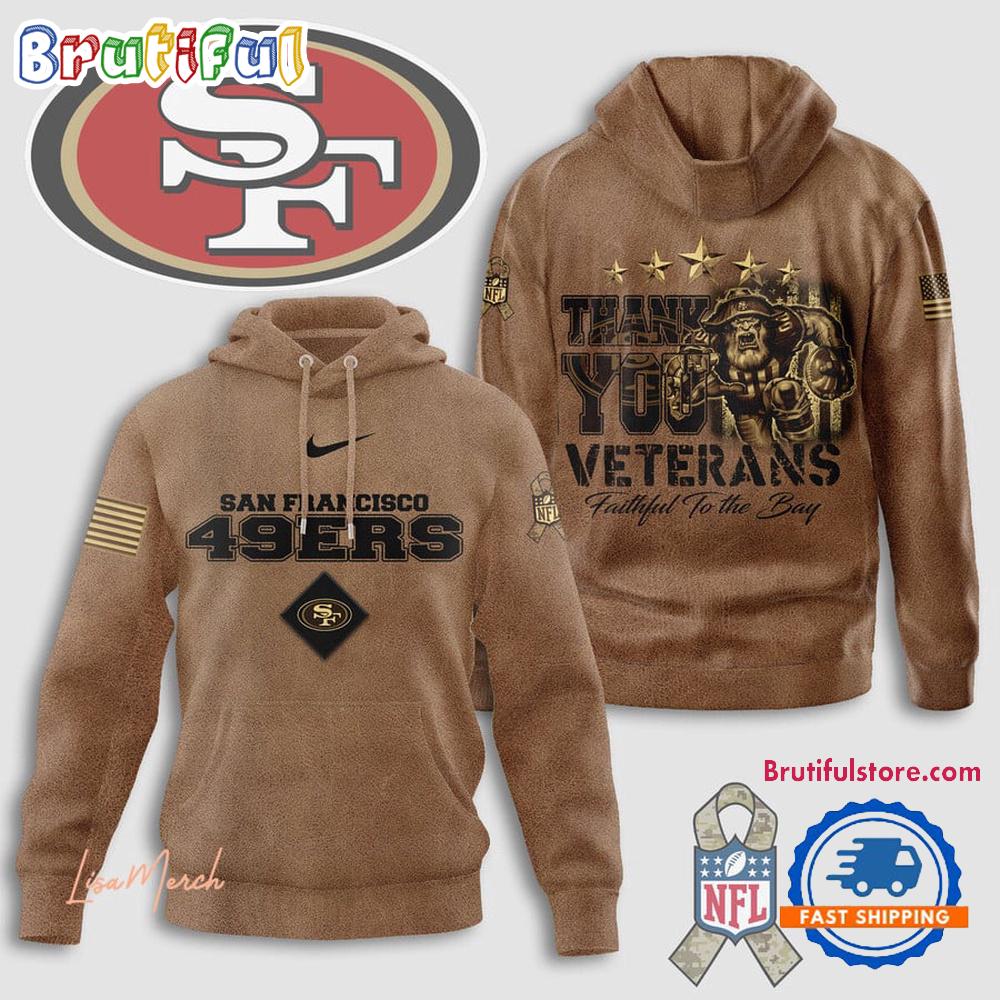 San Francisco 49ers Thank You Veterans Go Pack Go Hoodie