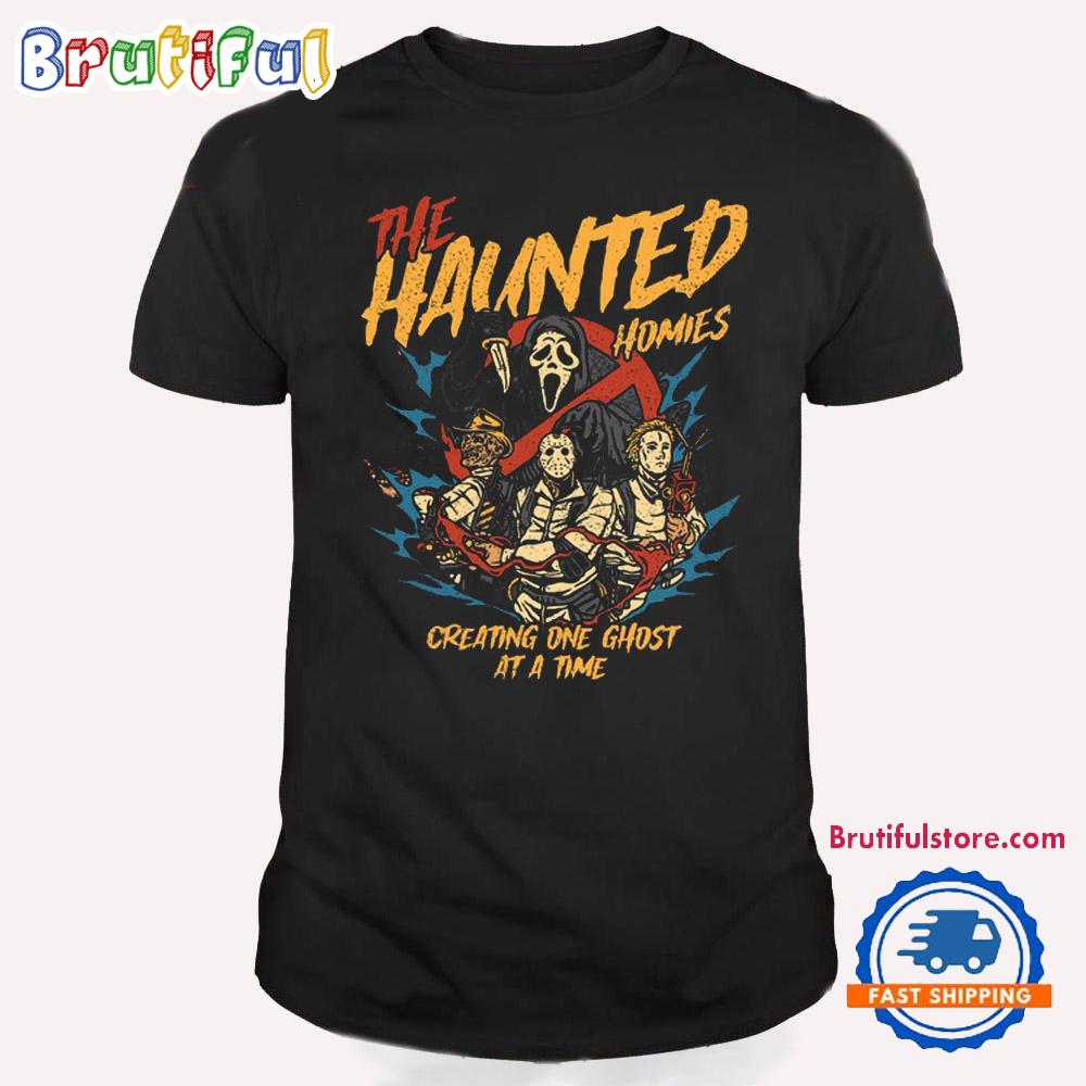 Sendit Society The Haunted Homies Halloween T Shirt