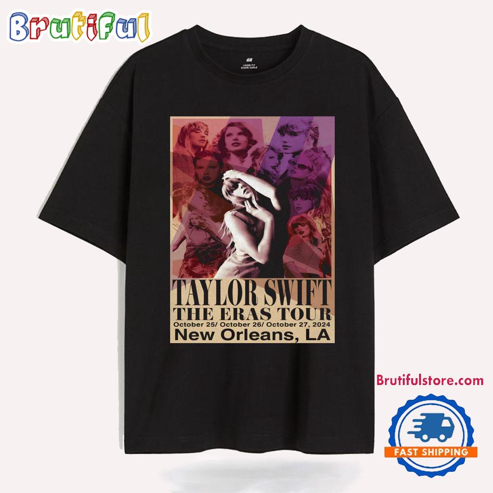 Taylor Swift At Caesars Superdome In New Orleans LA On Oct 25-26 2024 The Eras Tour T Shirt