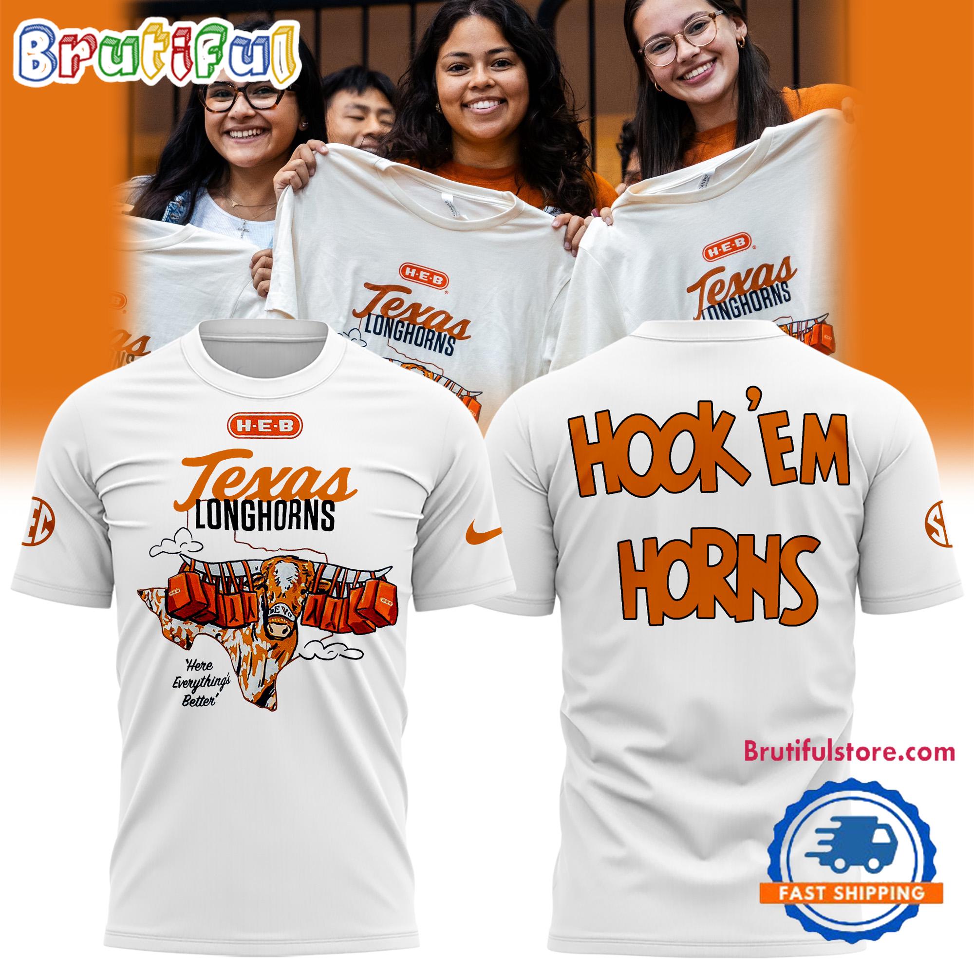 Texas Longhorns Hook'em Horns T Shirt
