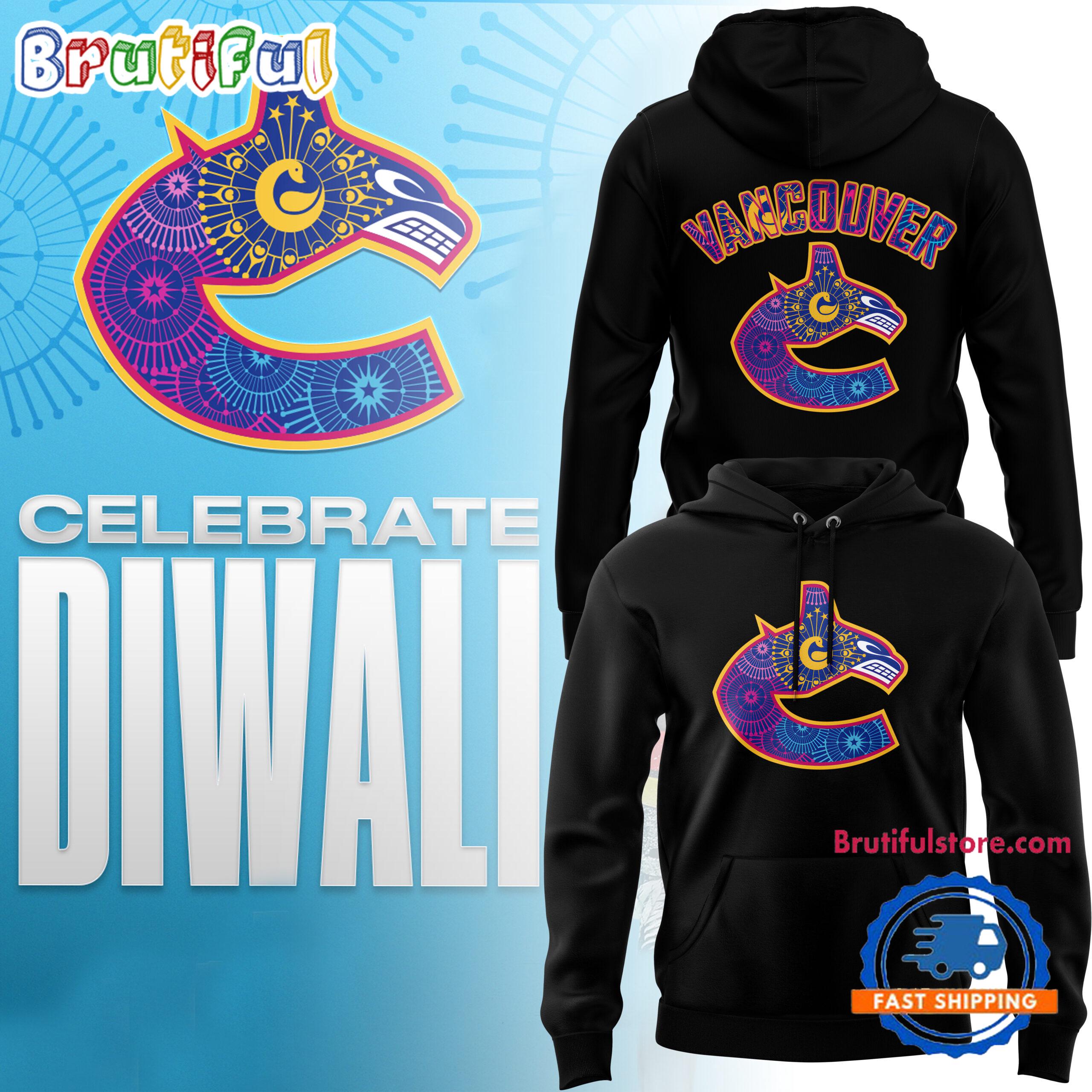 Vancouver Canucks Special Diwali Night Hoodie