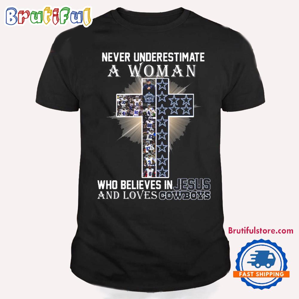 Who Believes In Jesus And Loves Dallas Cowboys T Shirt