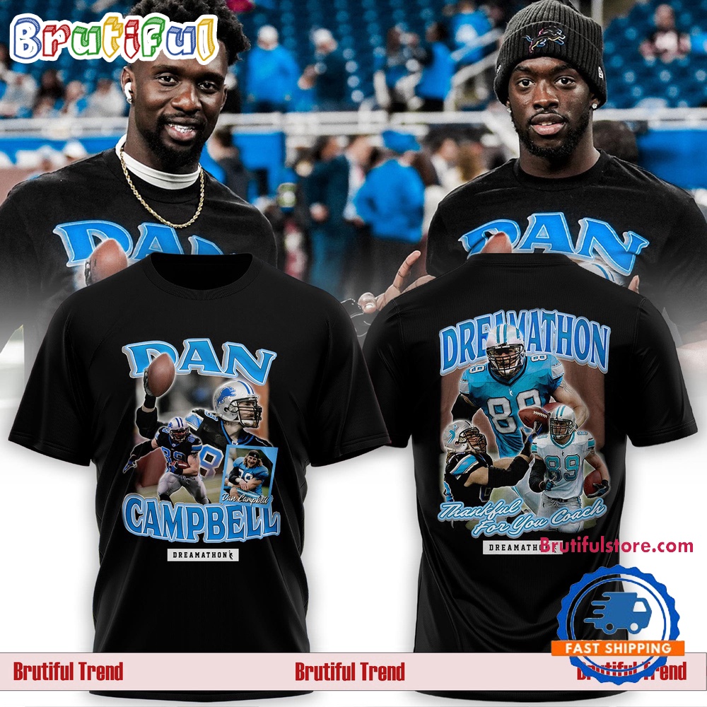 Detroit Lions Dan Campbell Thanks For You Coach Dreanathon 2024 T Shirt grcovn.jpg