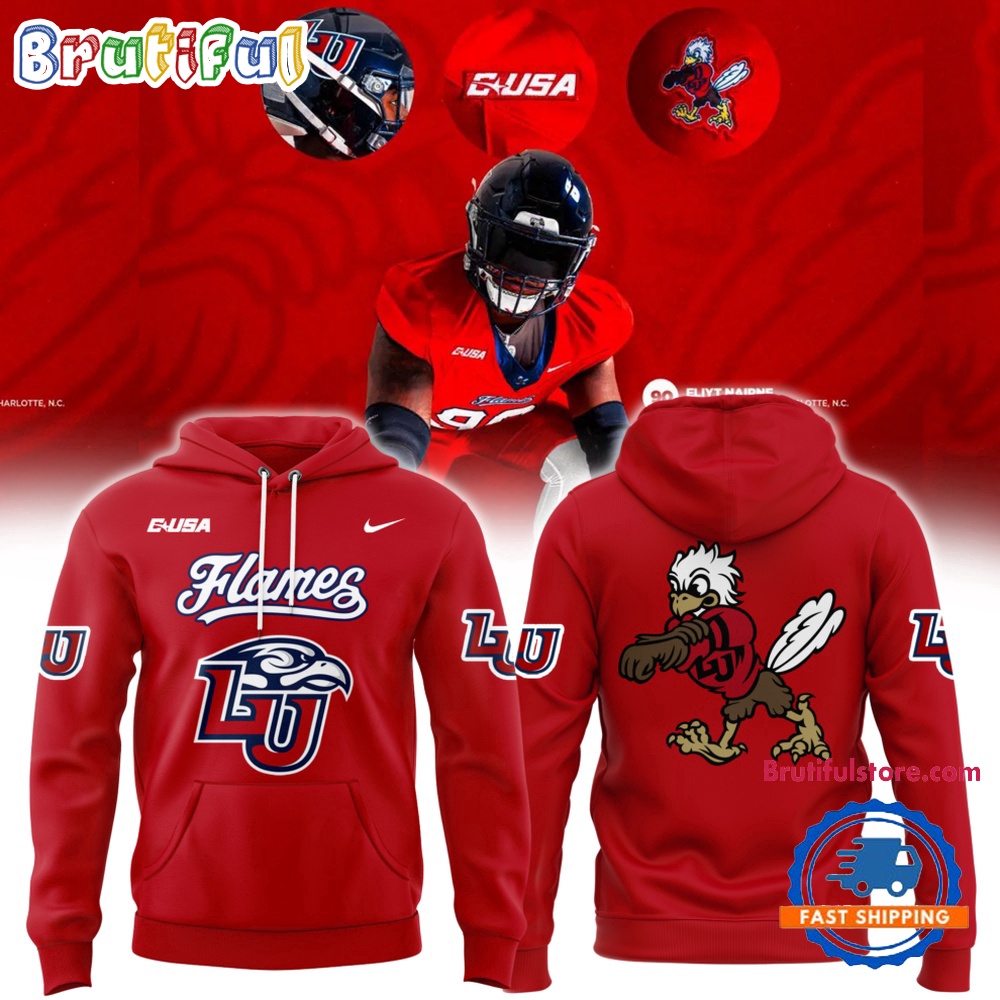 Liberty Flames Football 2024 NCAA New Limited Red Hoodie yvf5da.jpg