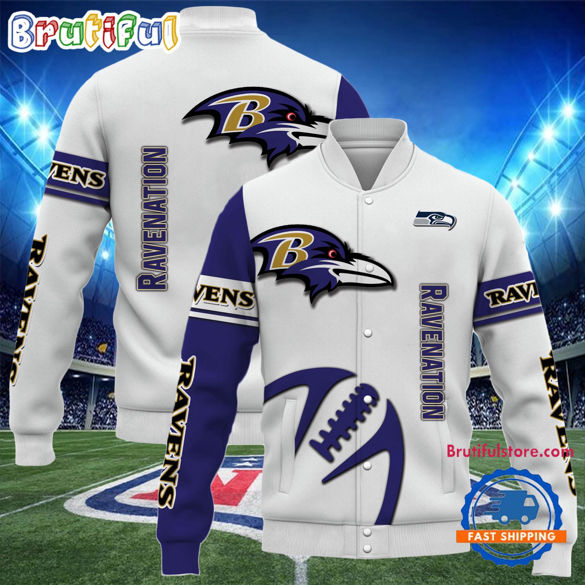 Baltimore Ravens 2024 NFL Team Limited Edition New Design Baseball Jacket