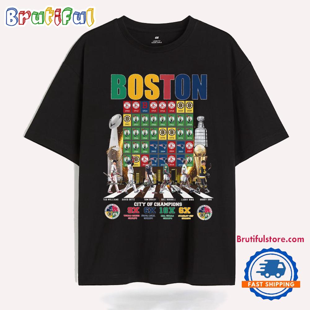 Boston City Of Champions Sporty New Limited Edition T Shirt