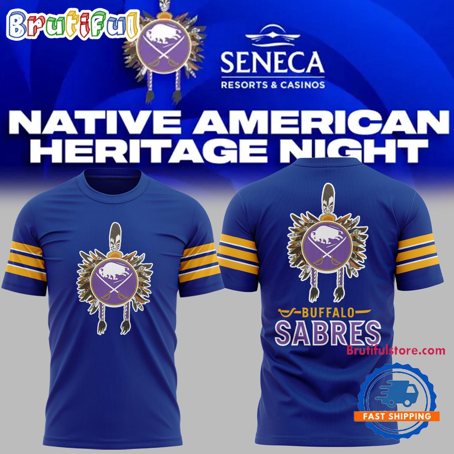Buffalo Sabres 2024 NHL Native American Heritage Month Limited Edition T Shirt