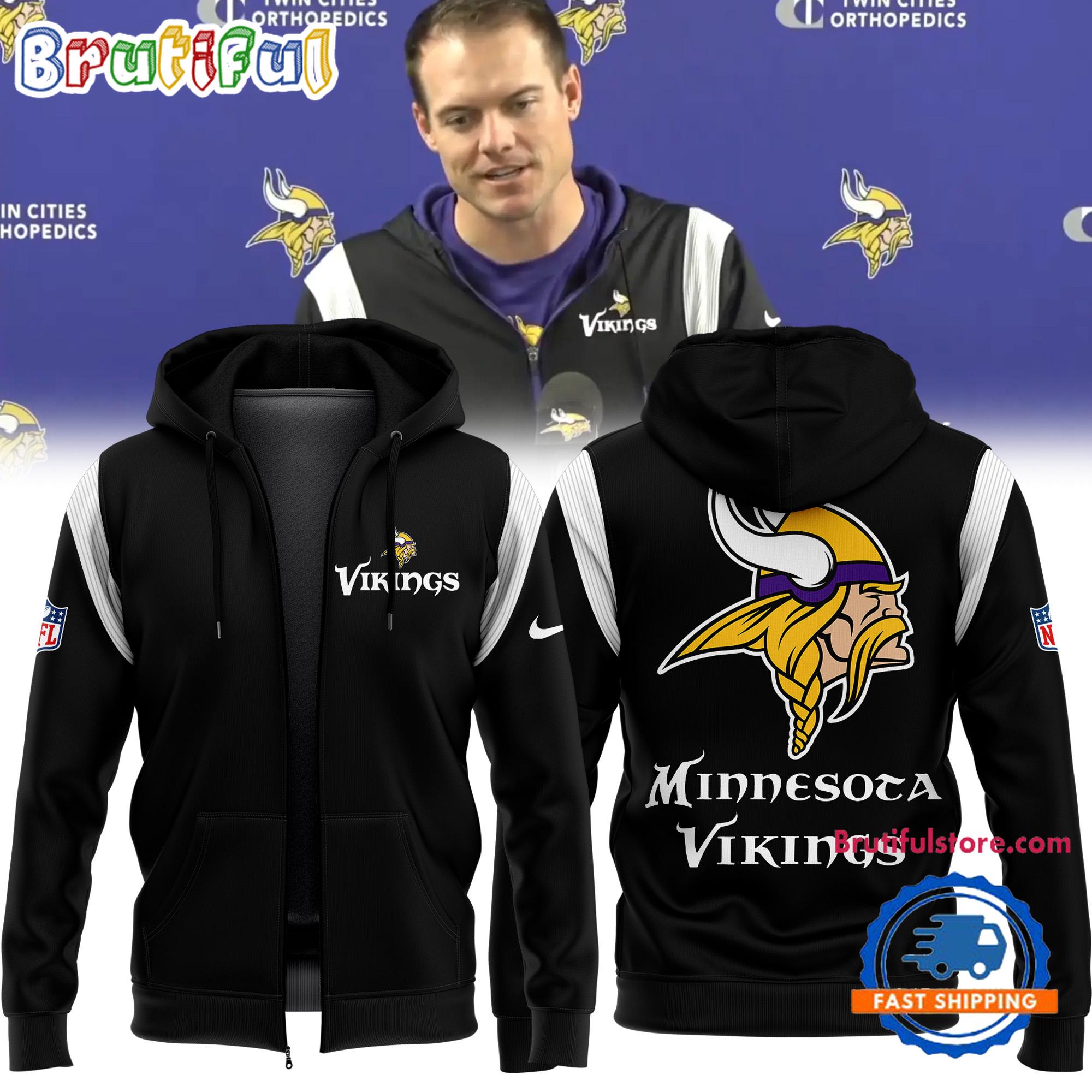 Coach Kevin O’Connell Minnesota Vikings NFL 2024 Limited Zip Hoodie