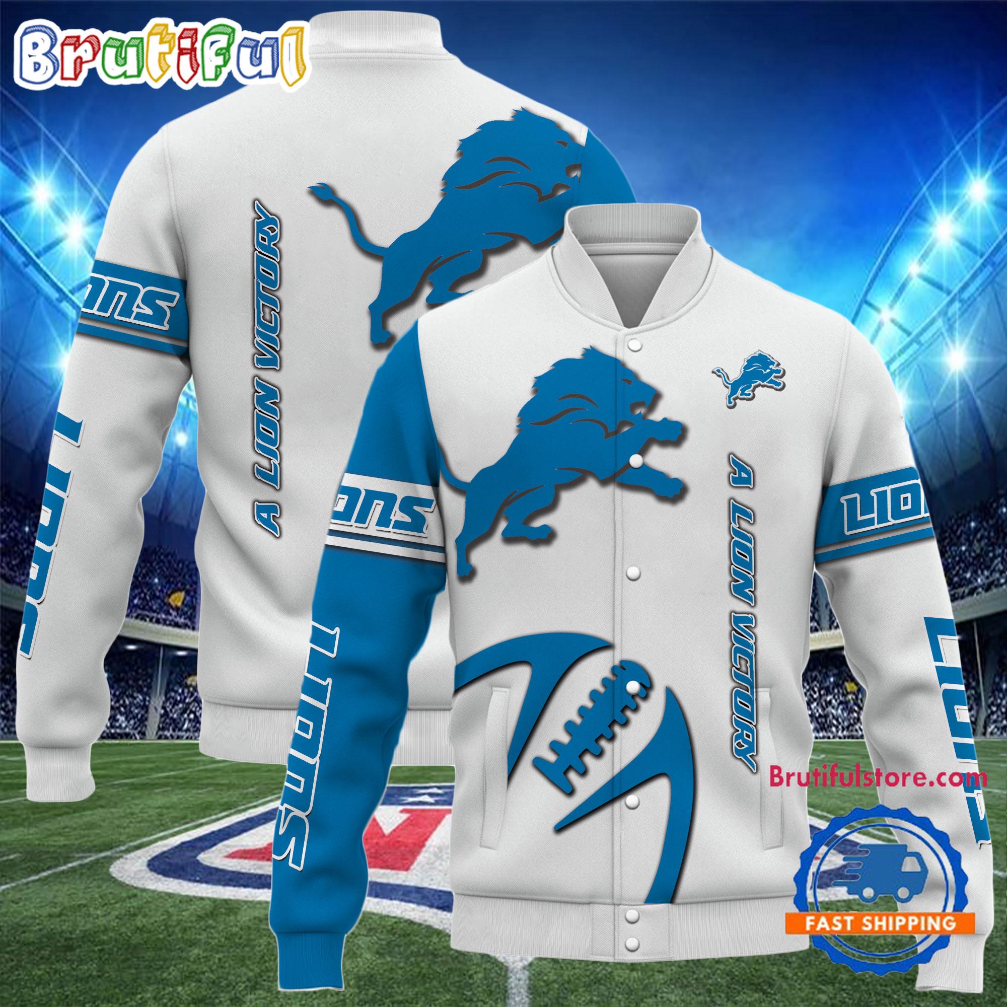 Detroit Lions 2024 NFL Team Limited Edition New Design Baseball Jacket