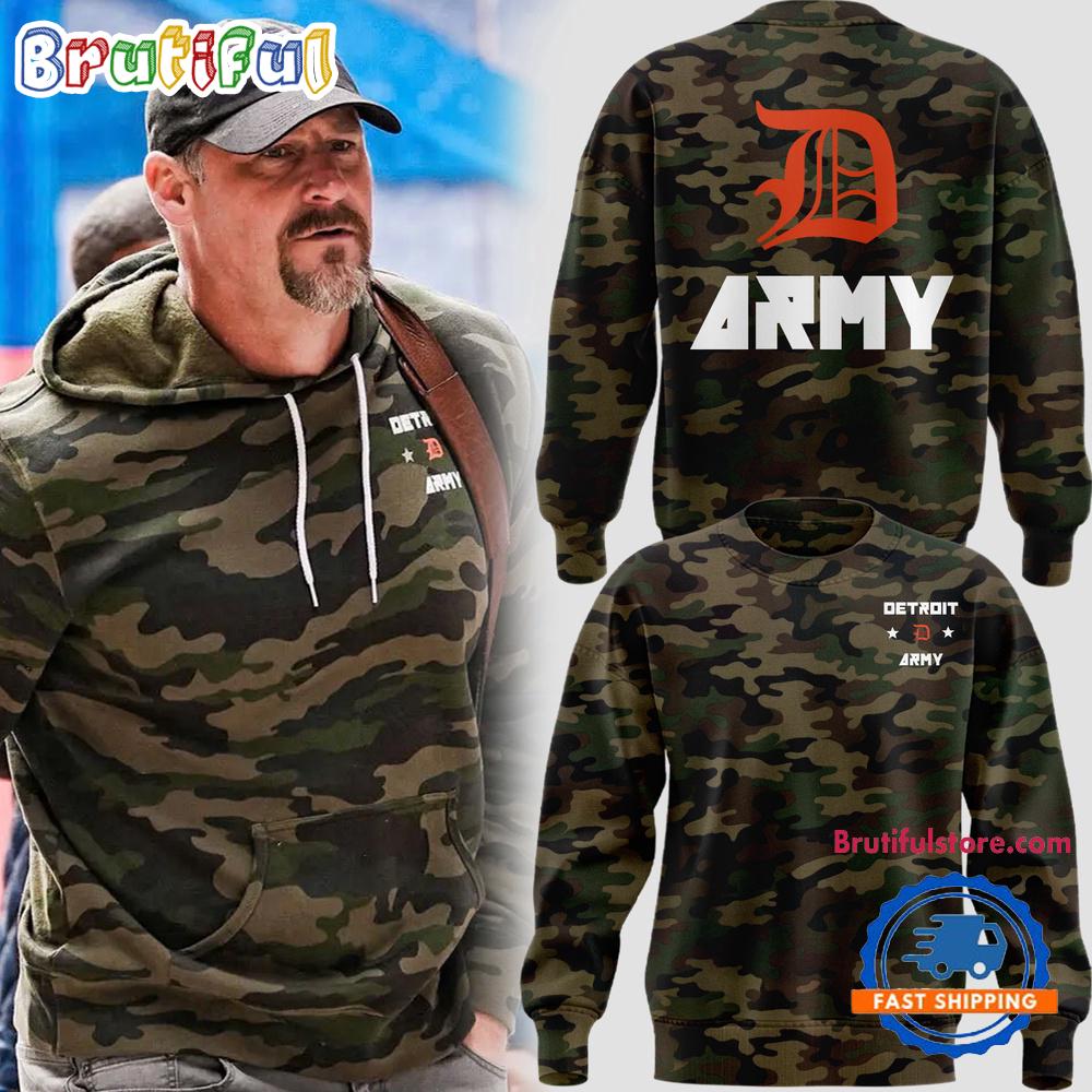 Detroit Lions Army Salute To Service Special Edition 2024 Sweatshirt