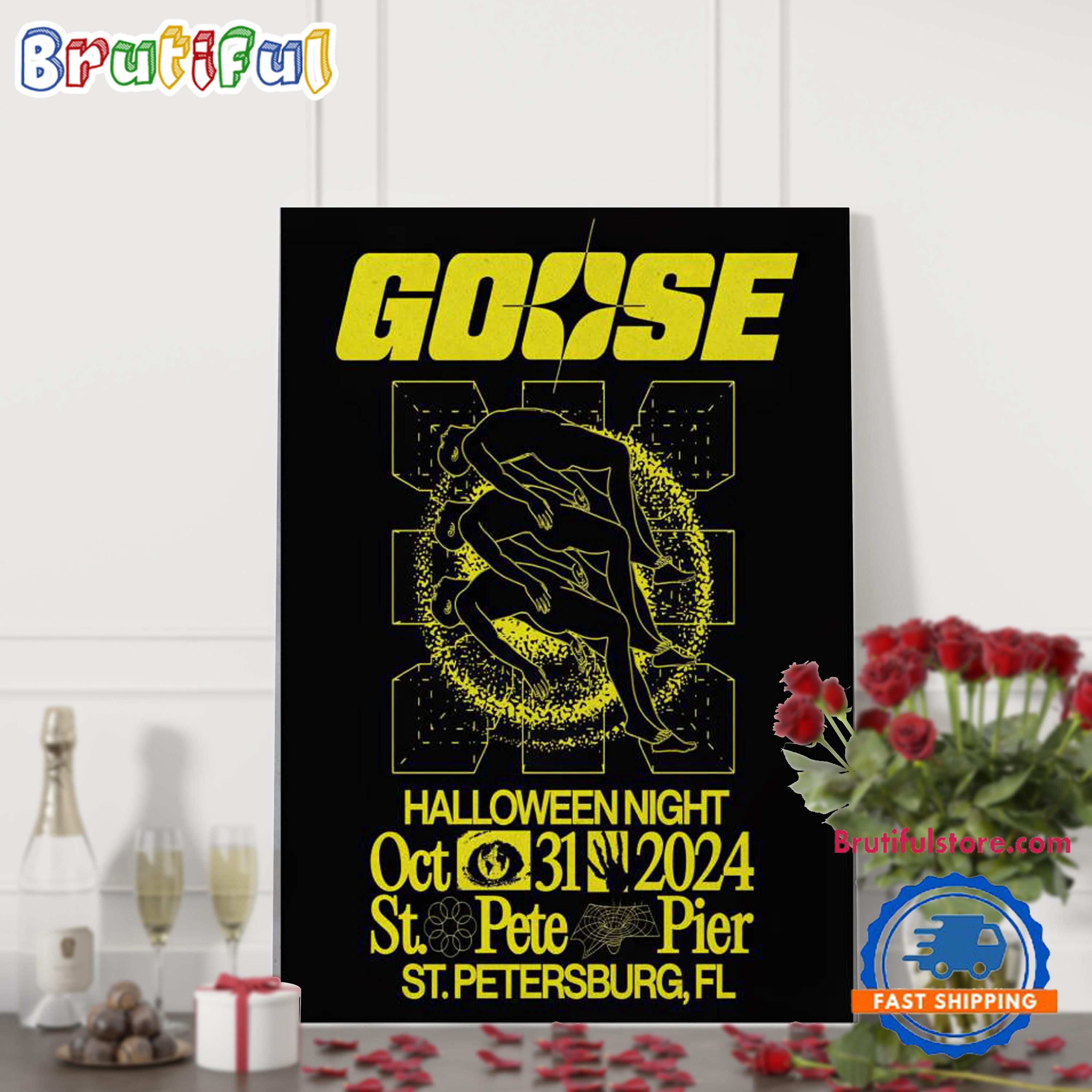 Goose At St. Pete Pier On Oct 31 2024 In St Petersburg FL Poster Canvas Art