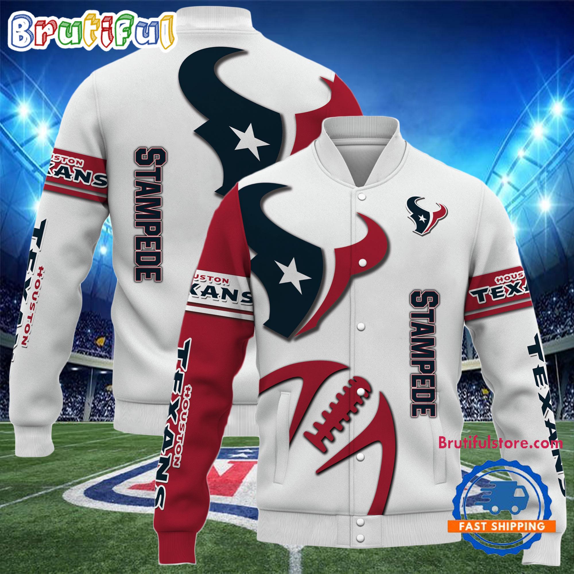 Houston Texans 2024 NFL Team Limited Edition New Design Baseball Jacket