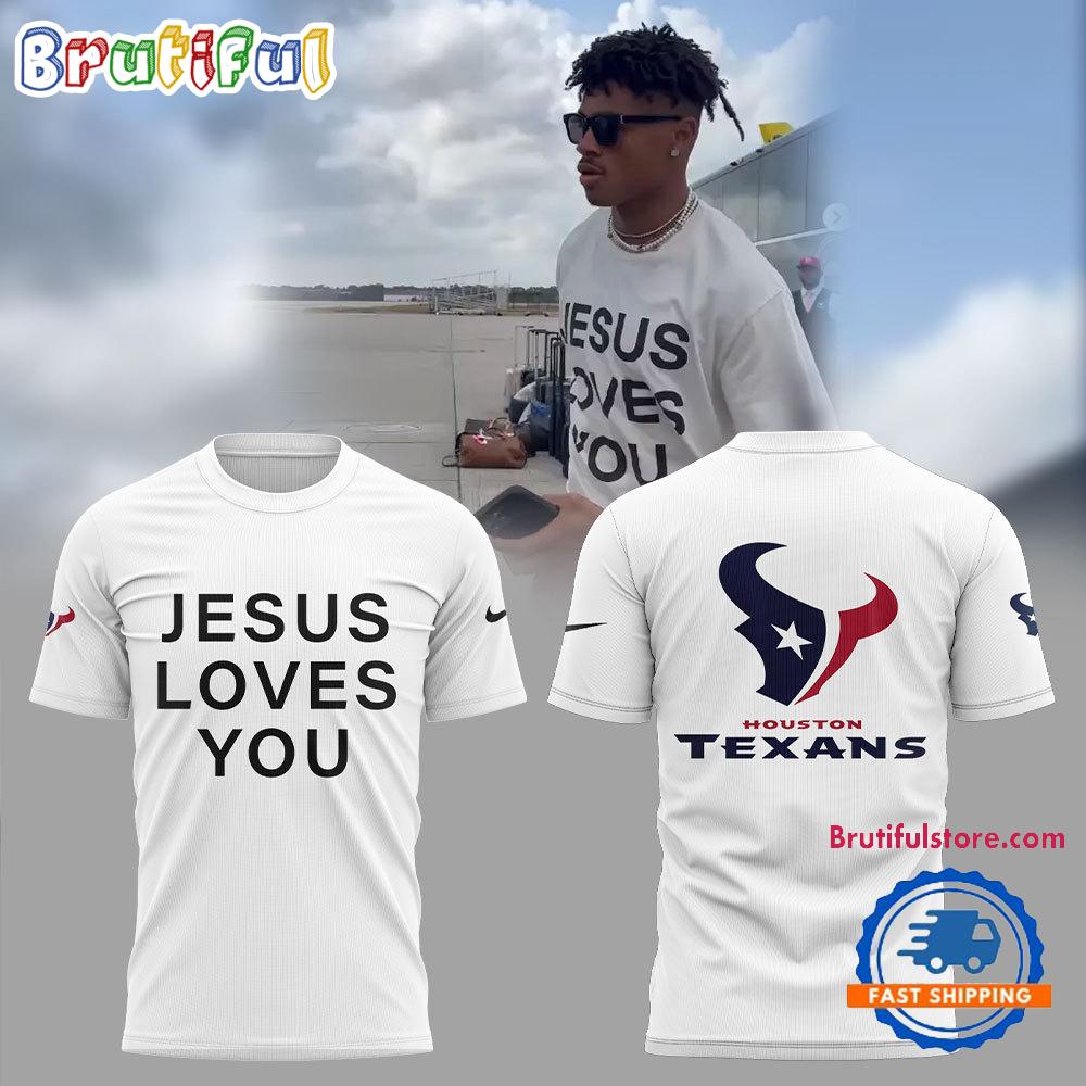 Houston Texans NFL 2024 JESUS LOVE YOU T Shirt